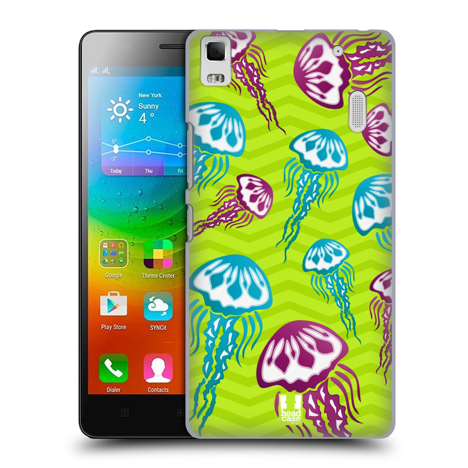HEAD CASE pevný plastový obal na mobil LENOVO A7000 / A7000 DUAL / K3 NOTE vzor mořský živočich medůza
