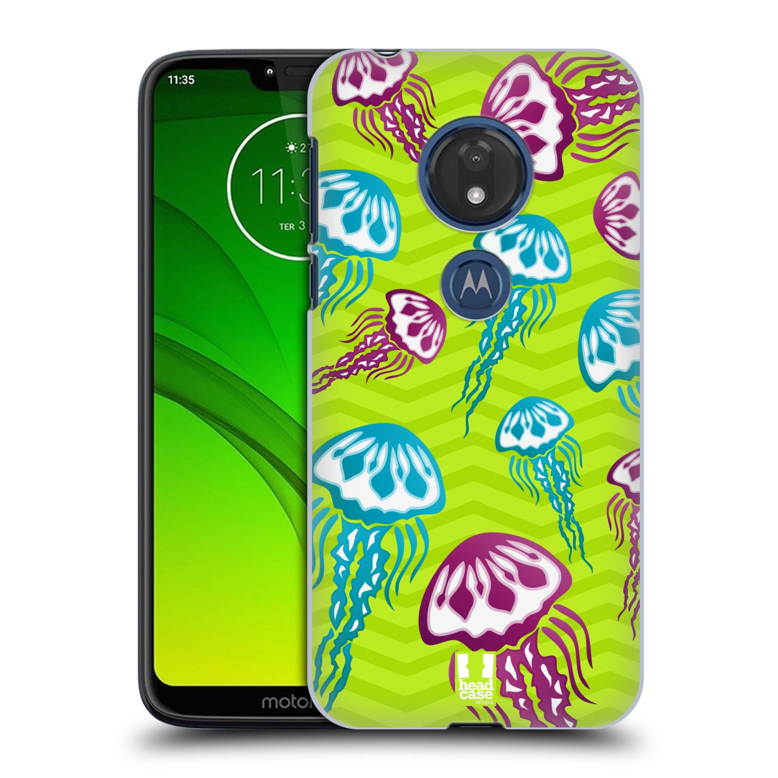 Pouzdro na mobil Motorola Moto G7 Play vzor mořský živočich medůza