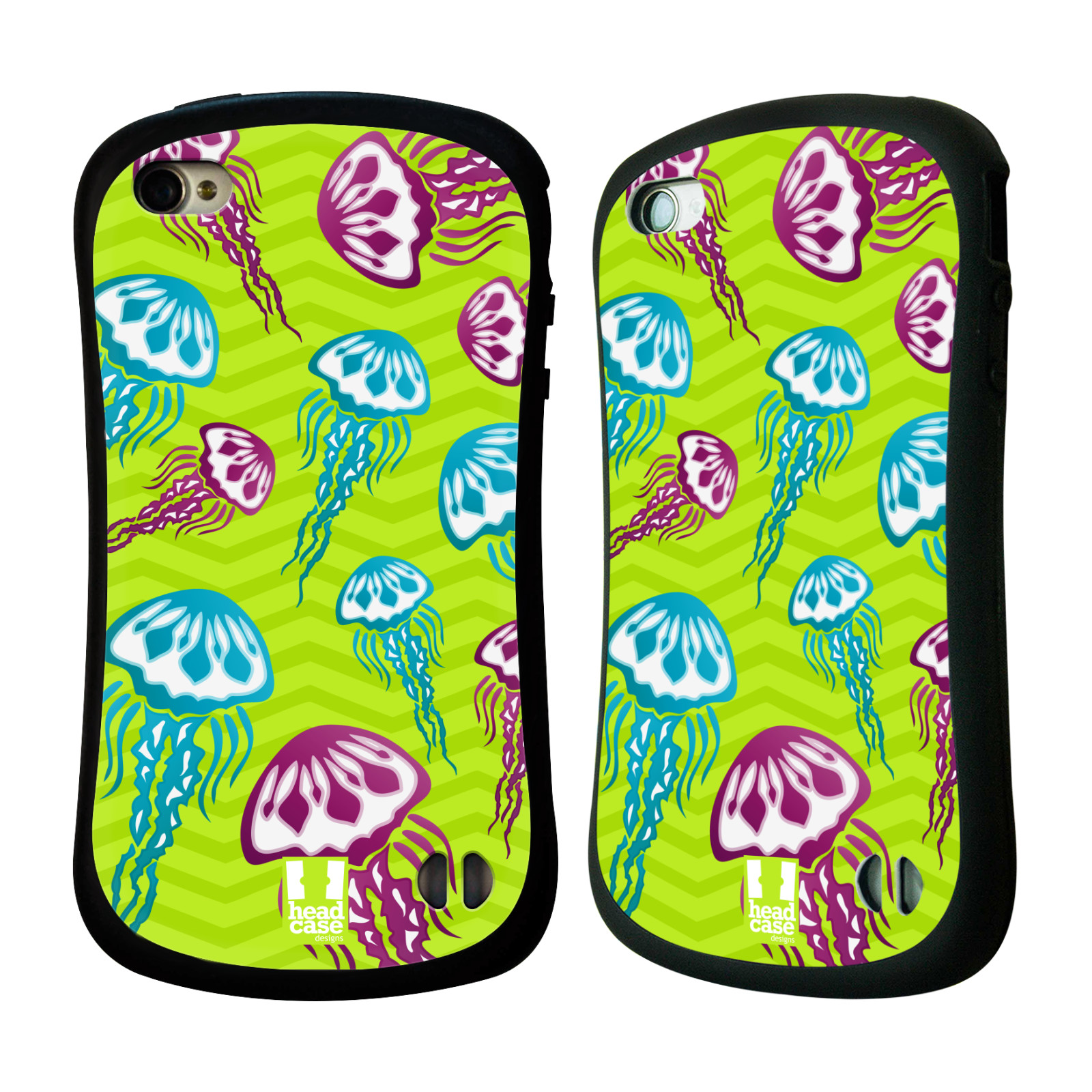 HEAD CASE silikon/plast odolný obal na mobil Apple Iphone 4/4S vzor mořský živočich medůza