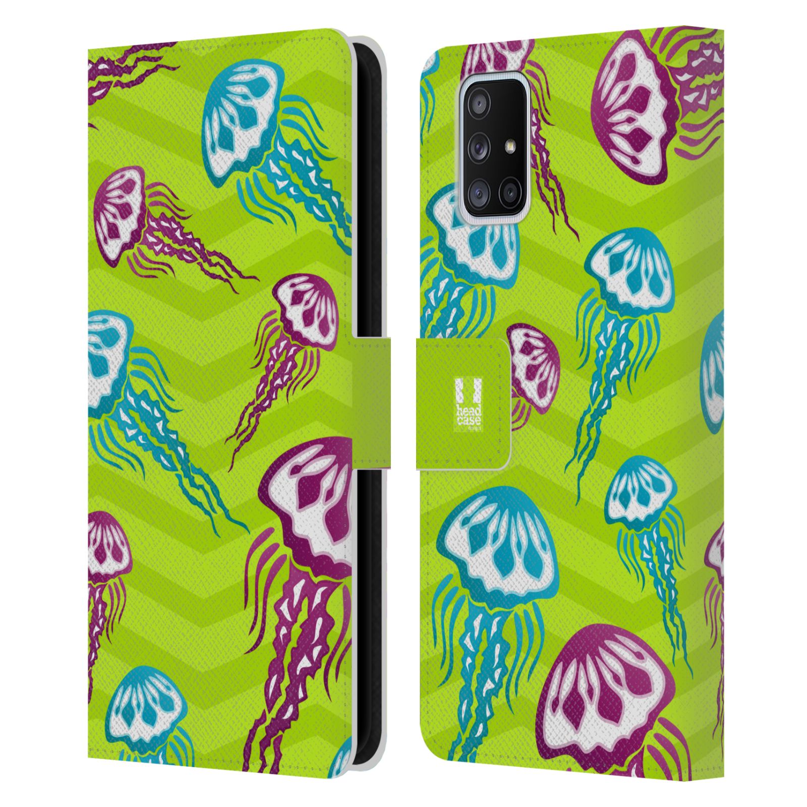 HEAD CASE Pouzdro pro mobil Samsung Galaxy A51 5G - Mořský vzor - barevné medůzy