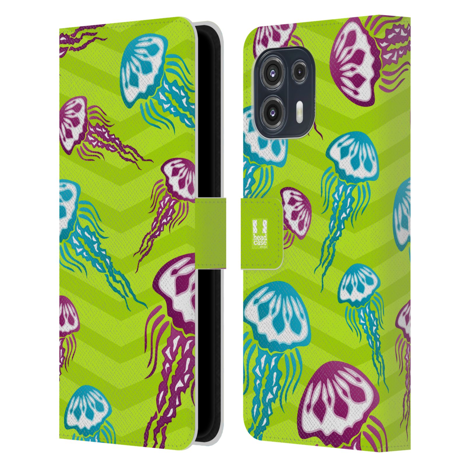 HEAD CASE Pouzdro pro mobil Motorola EDGE 20 LITE - Mořský vzor - barevné medůzy