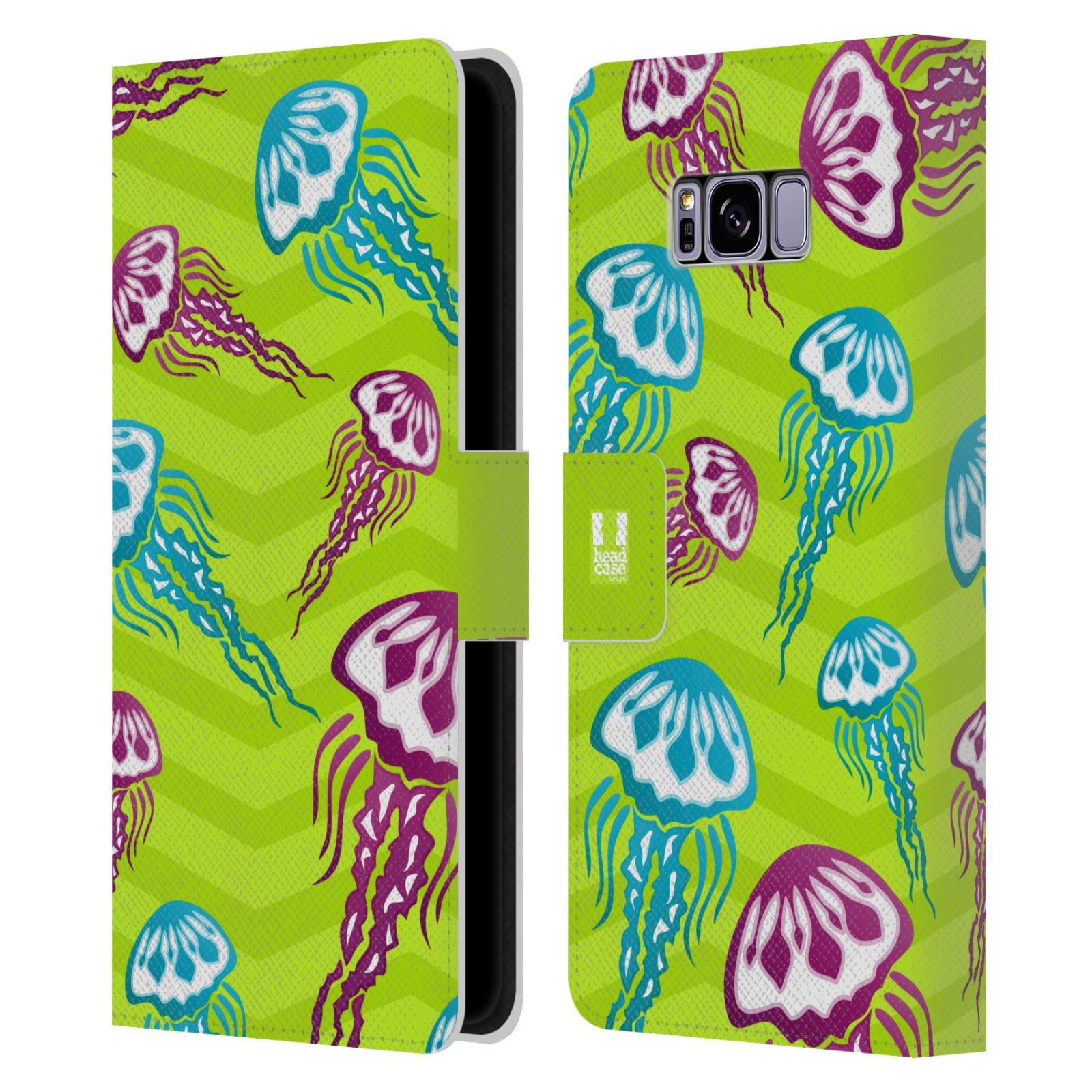 Pouzdro pro mobil Samsung Galaxy S8+  Mořský vzor - barevné medůzy