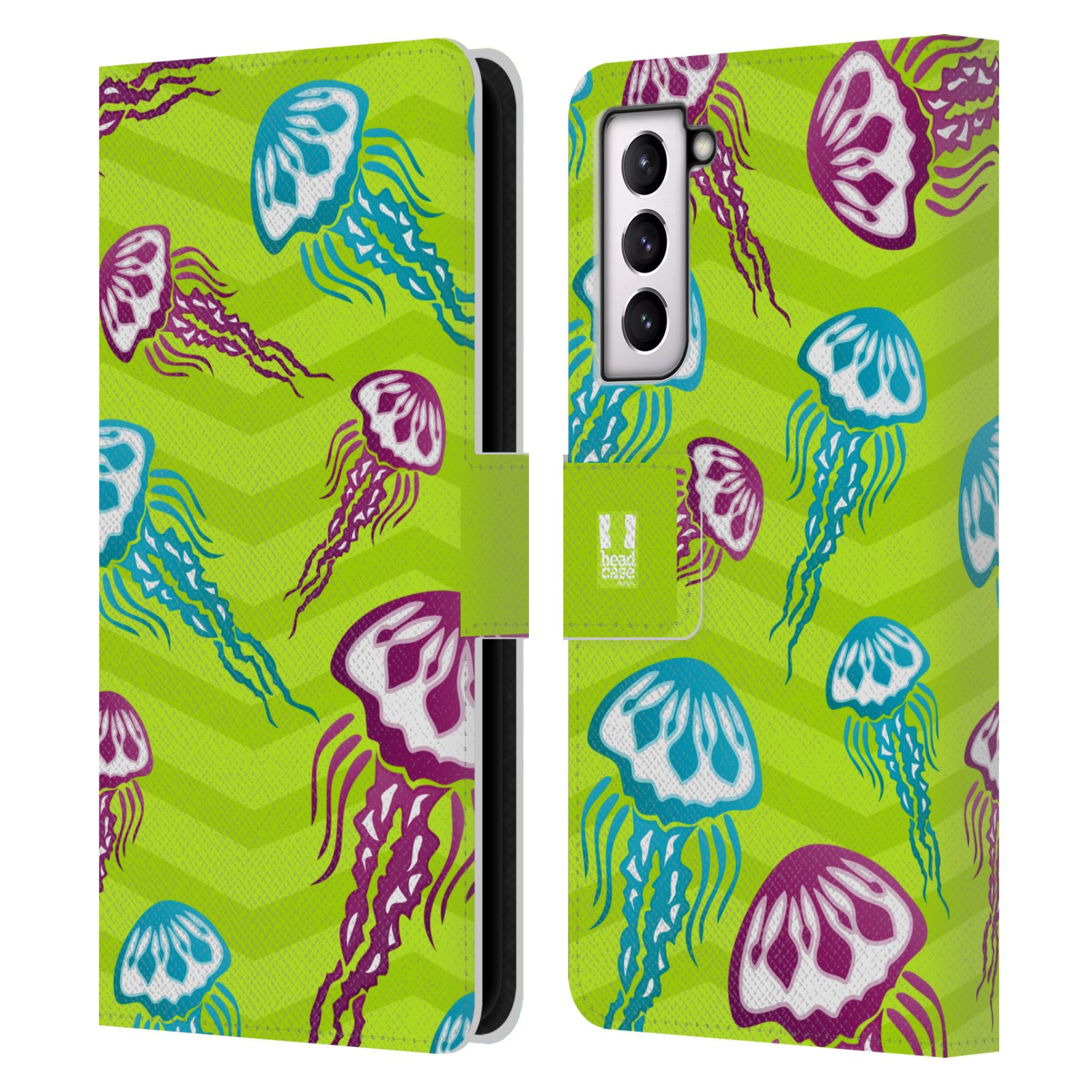 HEAD CASE Pouzdro pro mobil Samsung Galaxy S21 FE 5G - Mořský vzor - barevné medůzy