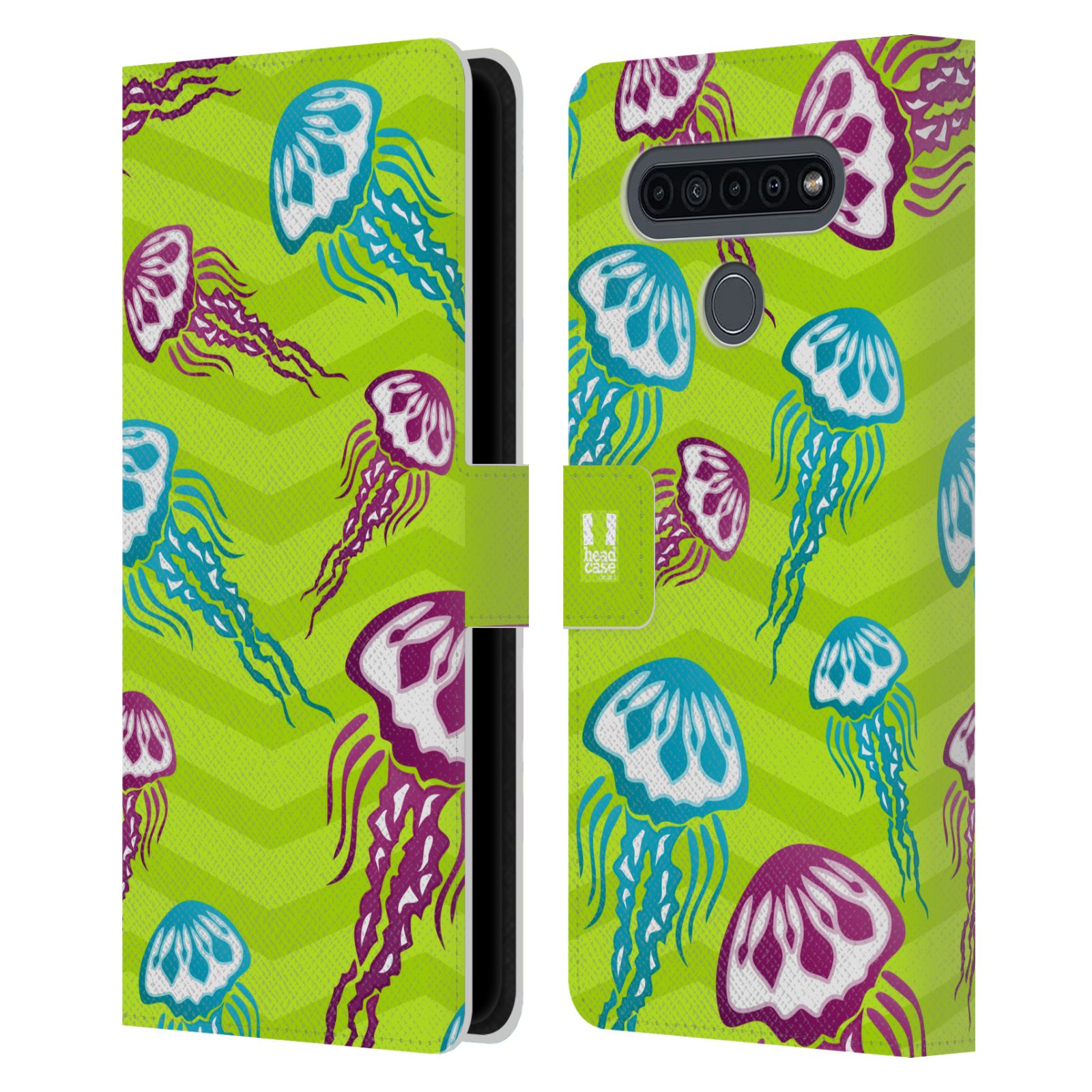Pouzdro pro mobil LG K41s  - Mořský vzor - barevné medůzy