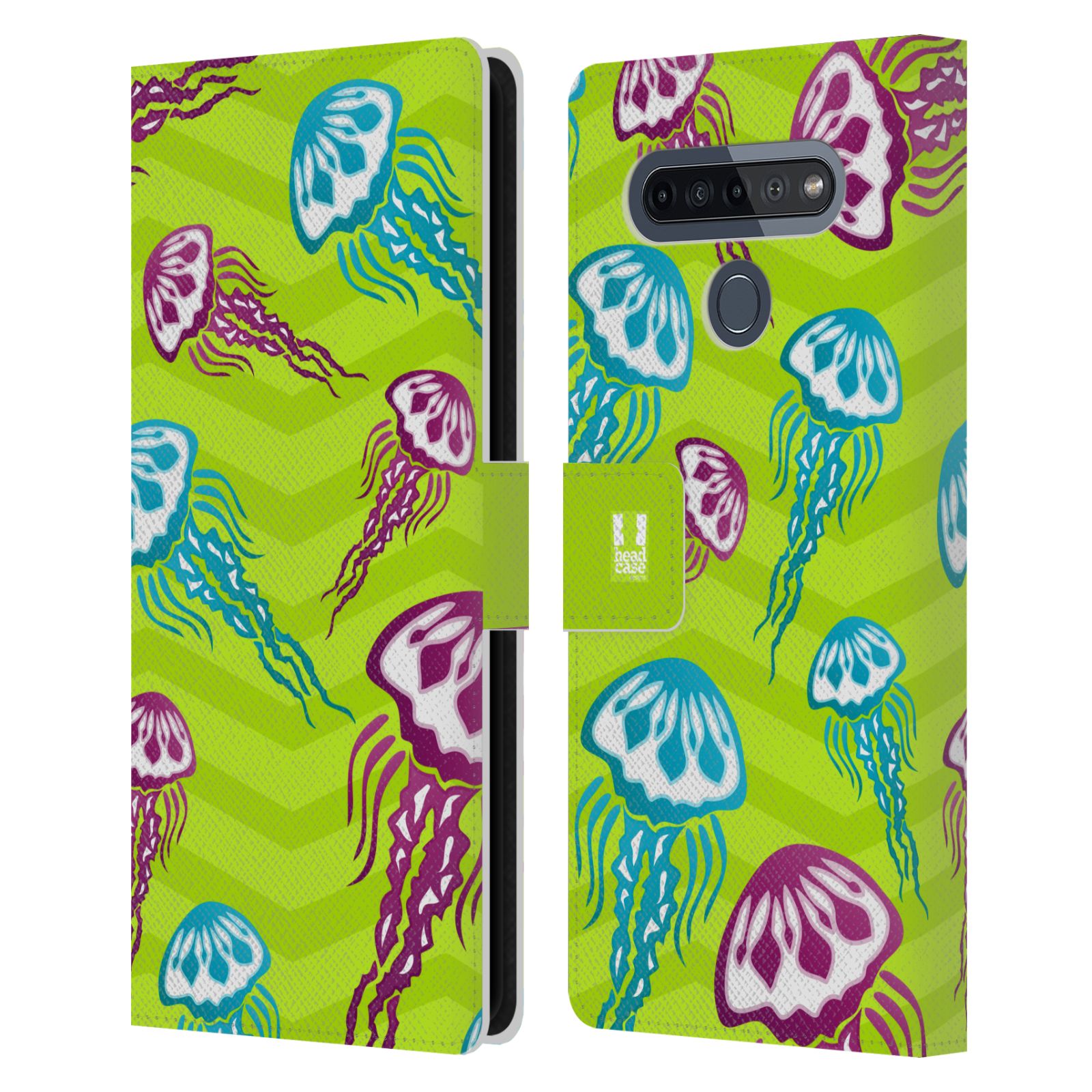 Pouzdro pro mobil LG K51s  - Mořský vzor - barevné medůzy