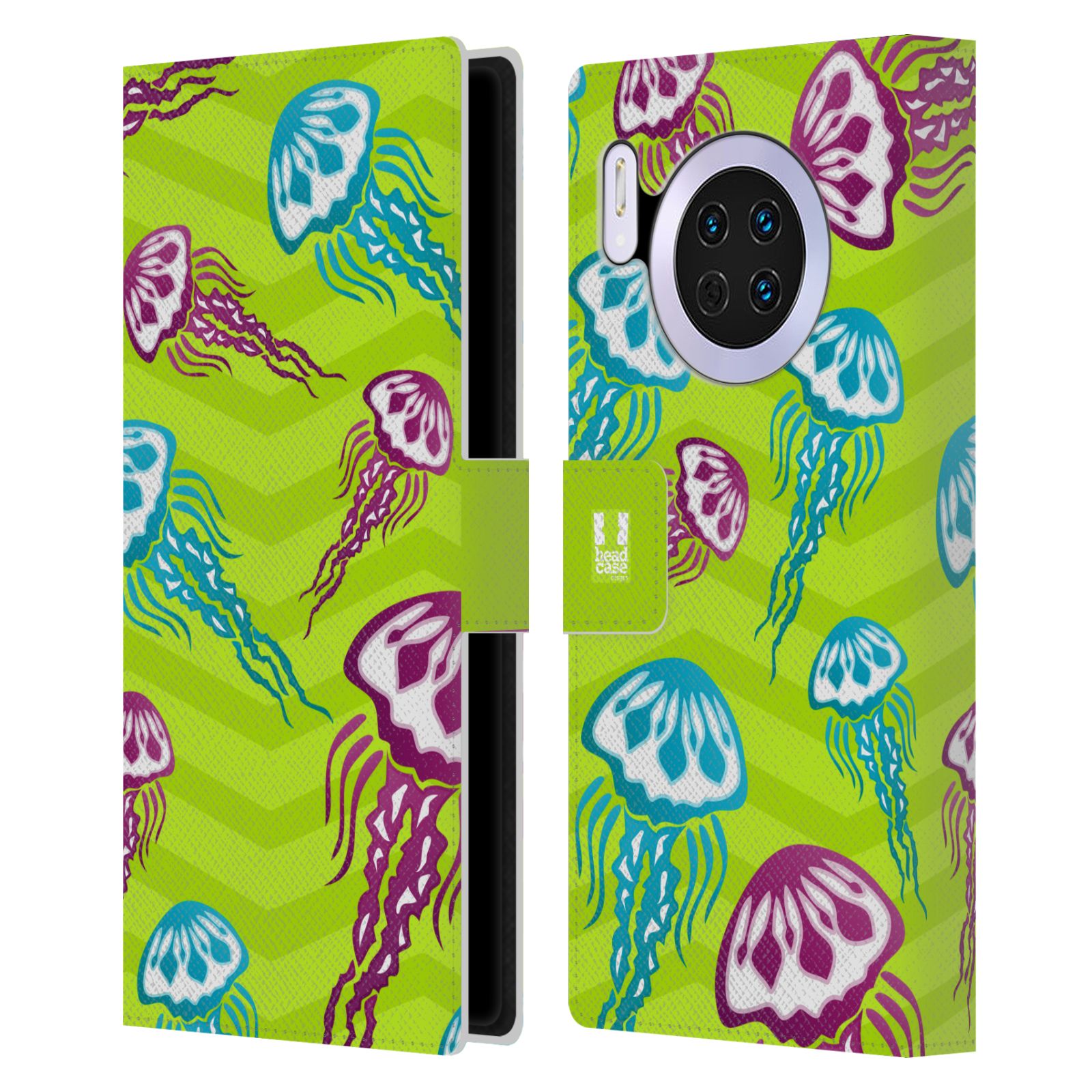 Pouzdro pro mobil Huawei Mate 30 - Mořský vzor - barevné medůzy