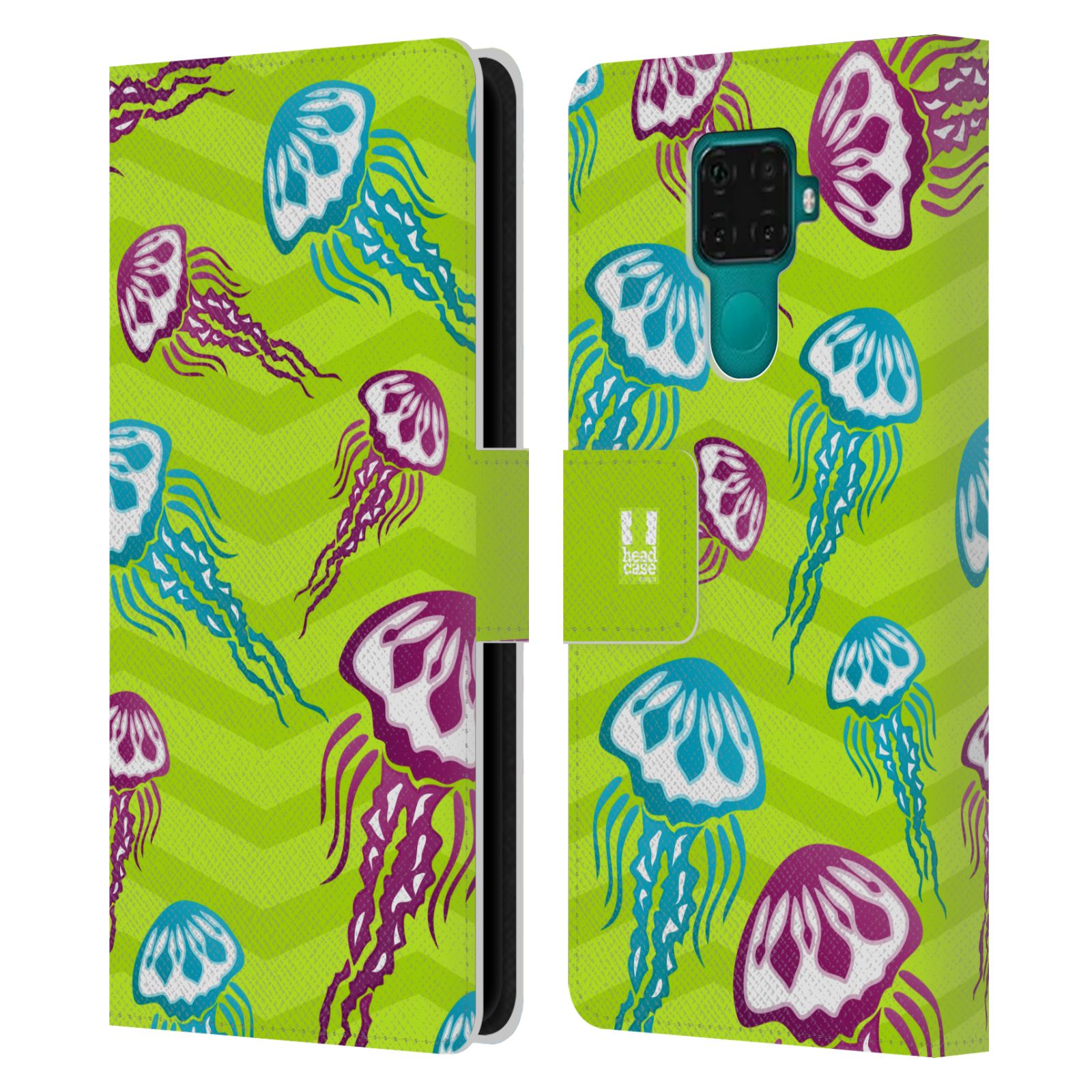 Pouzdro pro mobil Huawei Mate 30 LITE - Mořský vzor - barevné medůzy