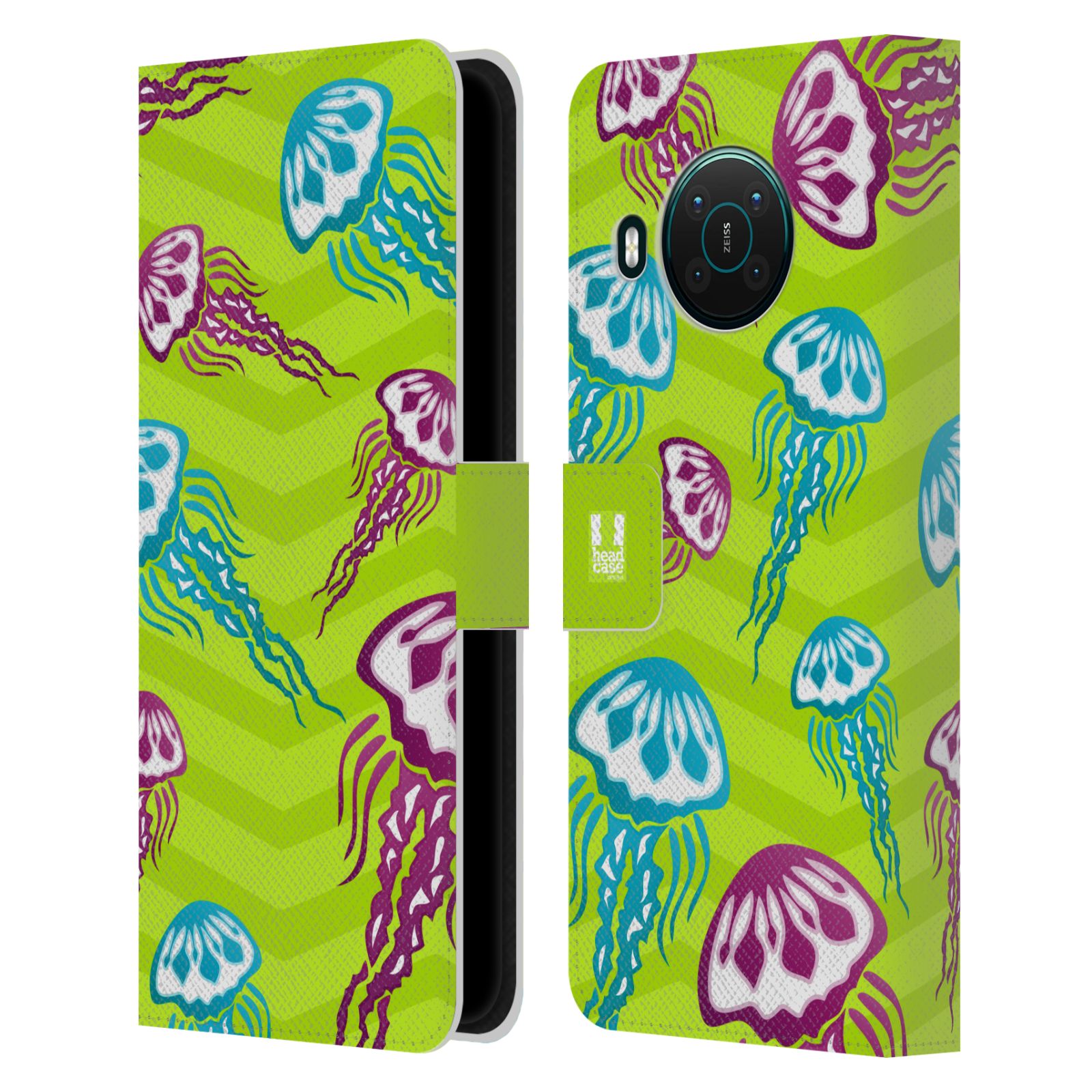 HEAD CASE Pouzdro pro mobil Nokia X10 / X20 - Mořský vzor - barevné medůzy