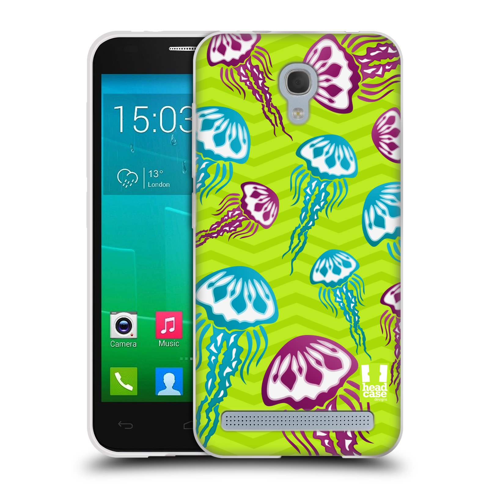 HEAD CASE silikonový obal na mobil Alcatel Idol 2 MINI S 6036Y vzor mořský živočich medůza