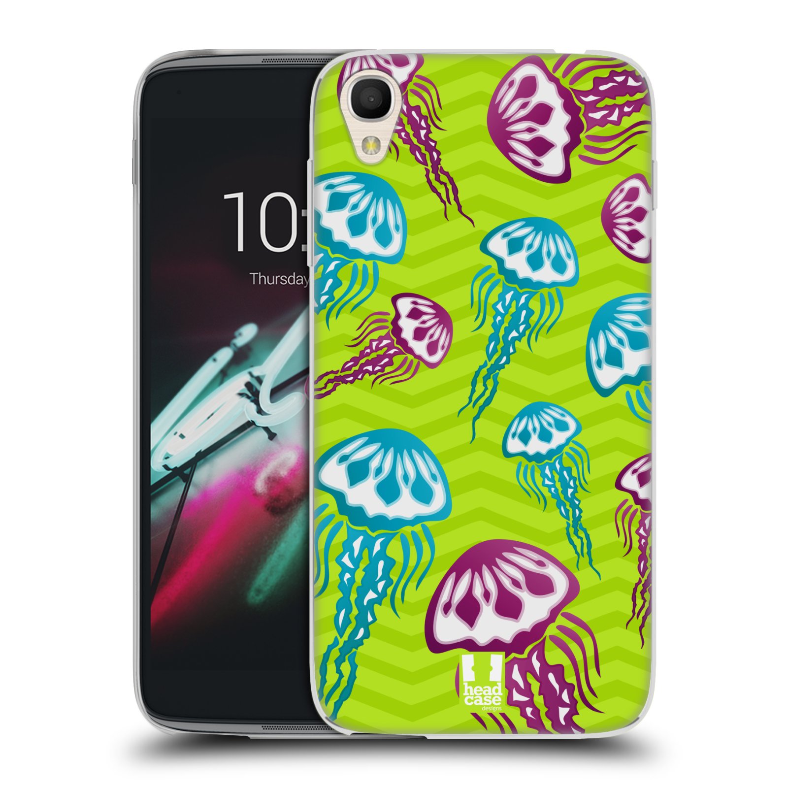 HEAD CASE silikonový obal na mobil Alcatel Idol 3 OT-6039Y (4.7) vzor mořský živočich medůza
