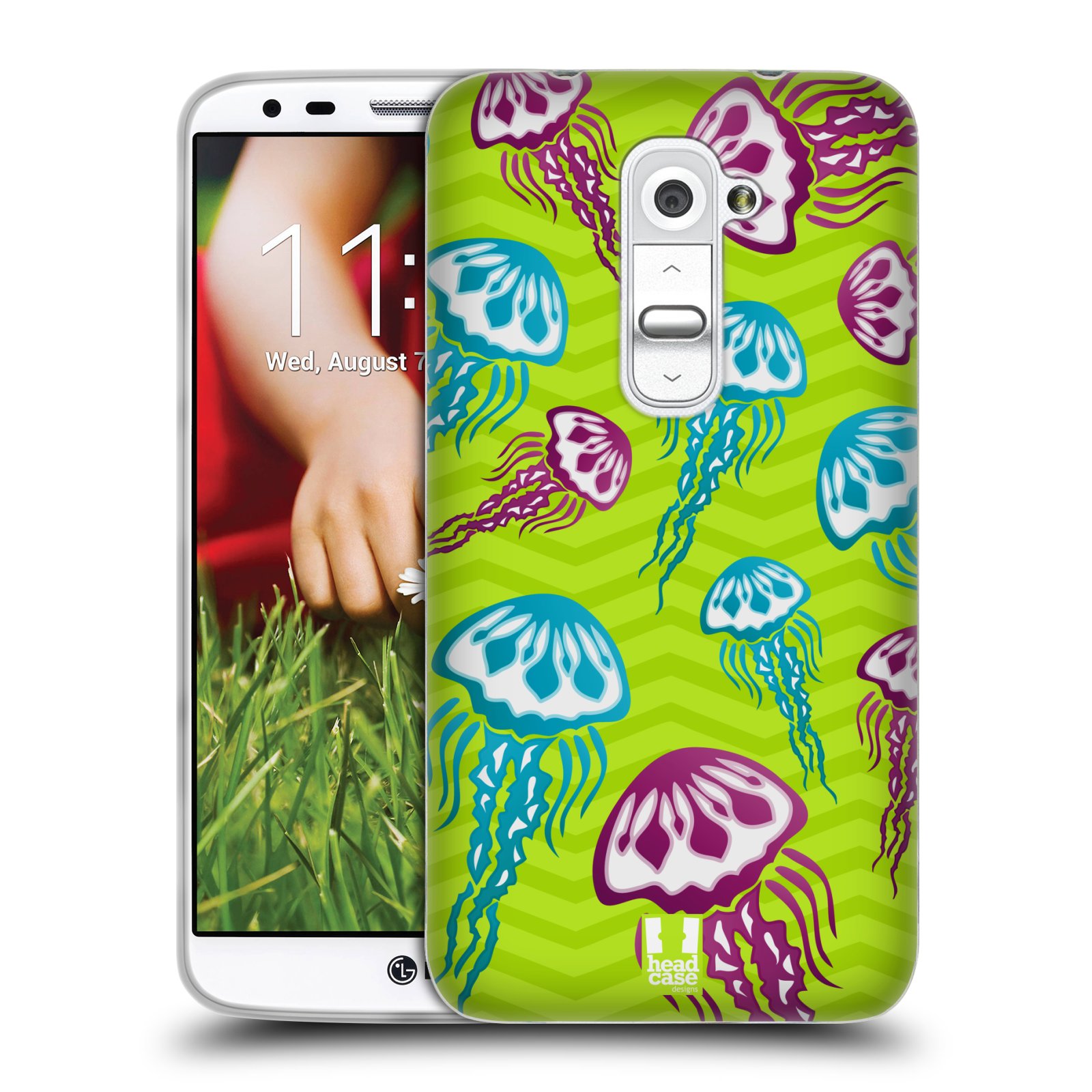 HEAD CASE silikonový obal na mobil LG G2 vzor mořský živočich medůza
