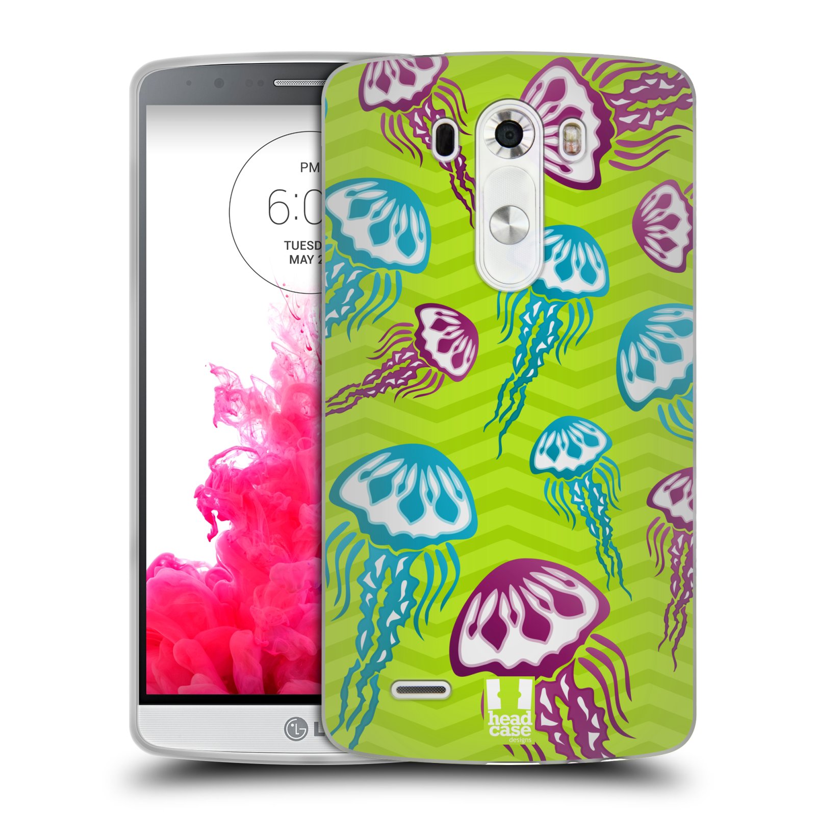 HEAD CASE silikonový obal na mobil LG G3 vzor mořský živočich medůza