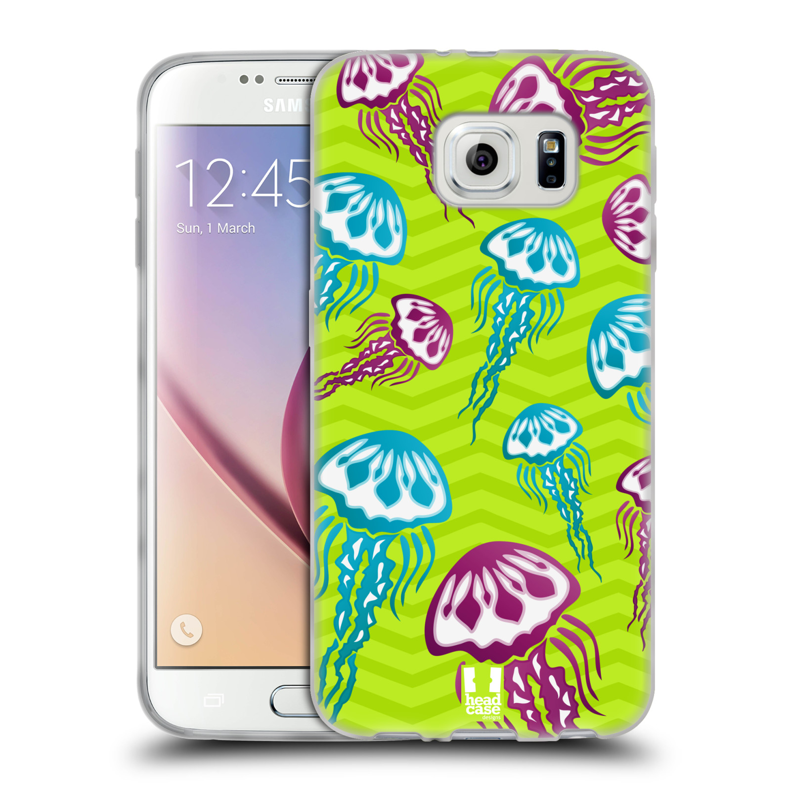 HEAD CASE silikonový obal na mobil Samsung Galaxy S6 vzor mořský živočich medůza