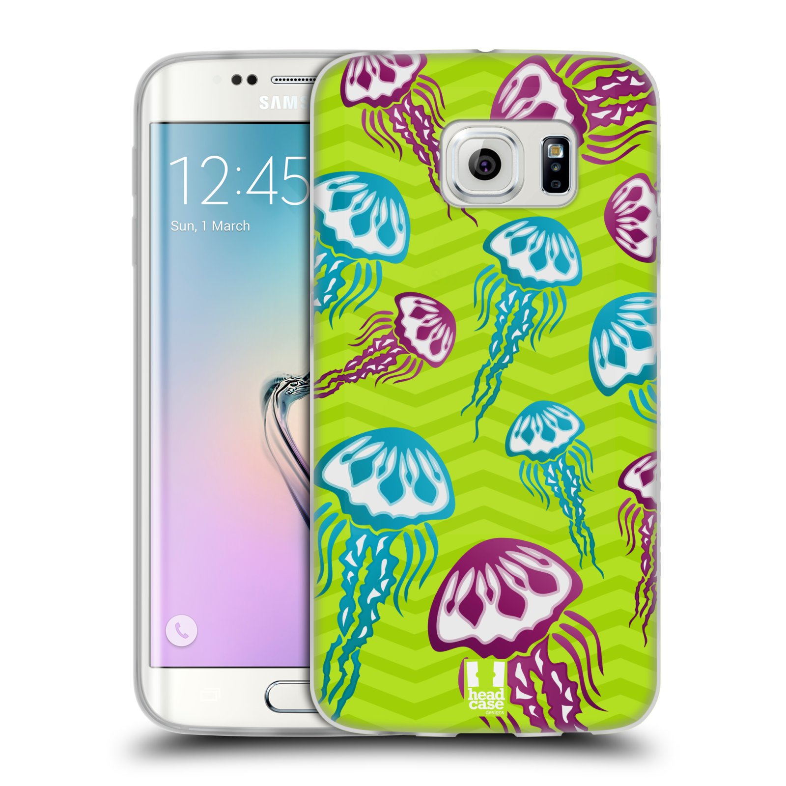 HEAD CASE silikonový obal na mobil Samsung Galaxy S6 EDGE vzor mořský živočich medůza