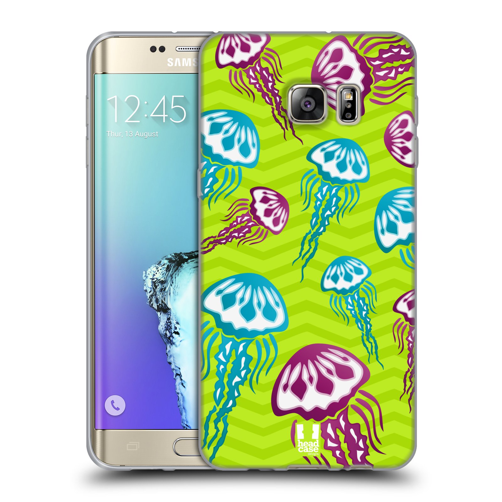 HEAD CASE silikonový obal na mobil Samsung Galaxy S6 EDGE PLUS vzor mořský živočich medůza