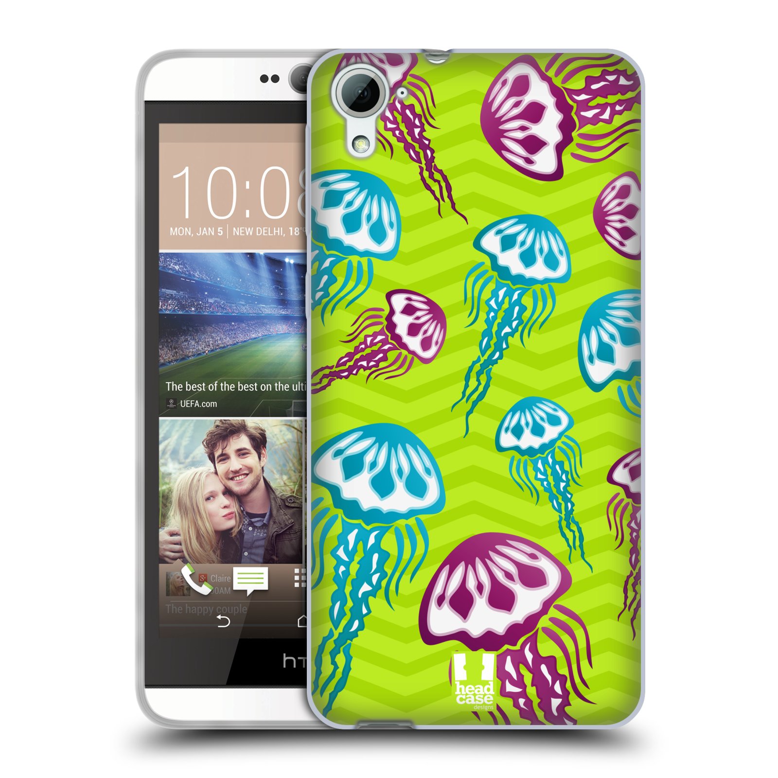 HEAD CASE silikonový obal na mobil HTC DESIRE 826 vzor mořský živočich medůza