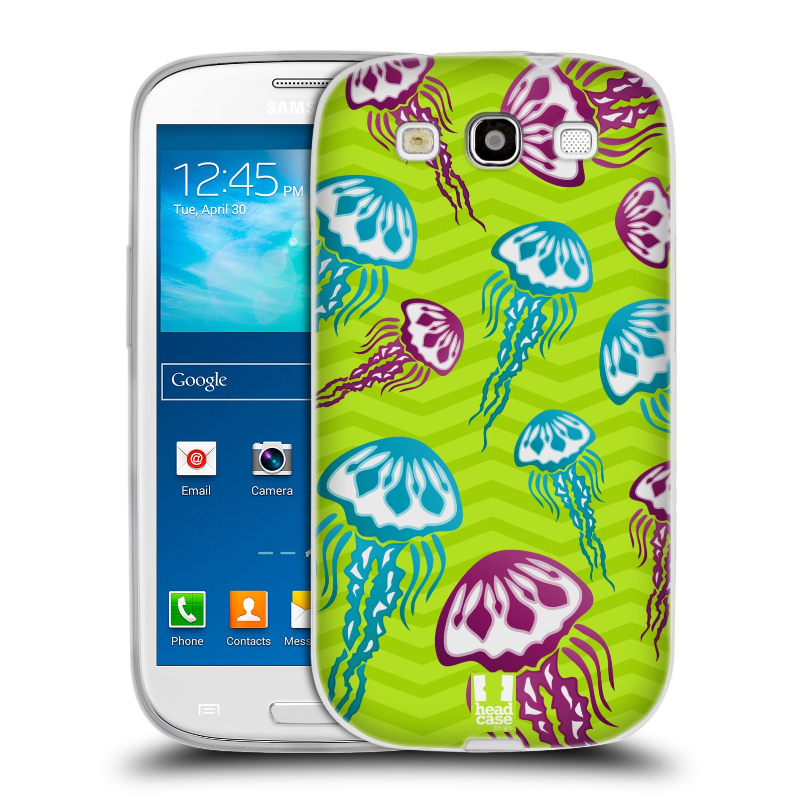 HEAD CASE silikonový obal na mobil Samsung Galaxy S3 i9300 vzor mořský živočich medůza