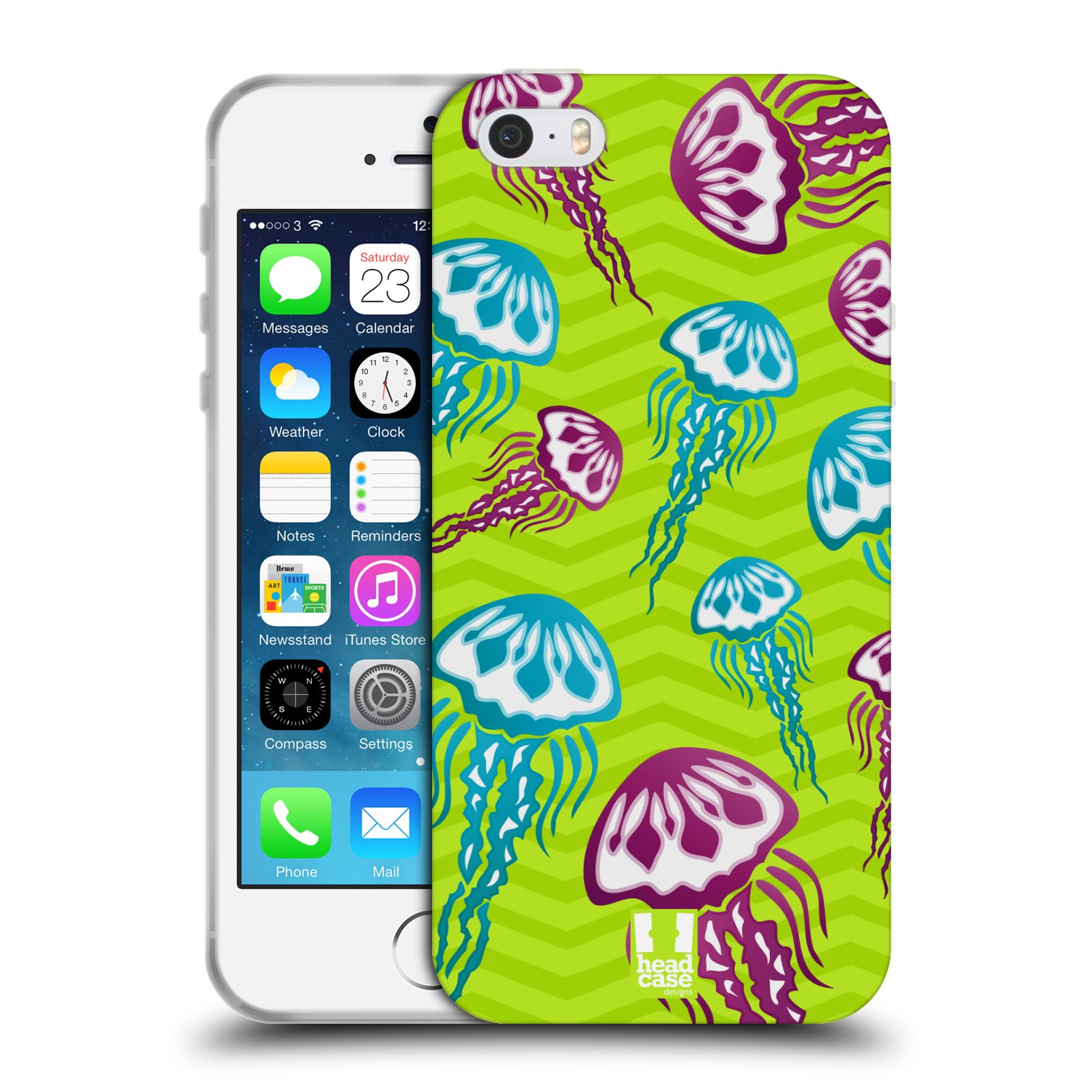 HEAD CASE silikonový obal na mobil Apple Iphone 5/5S vzor mořský živočich medůza