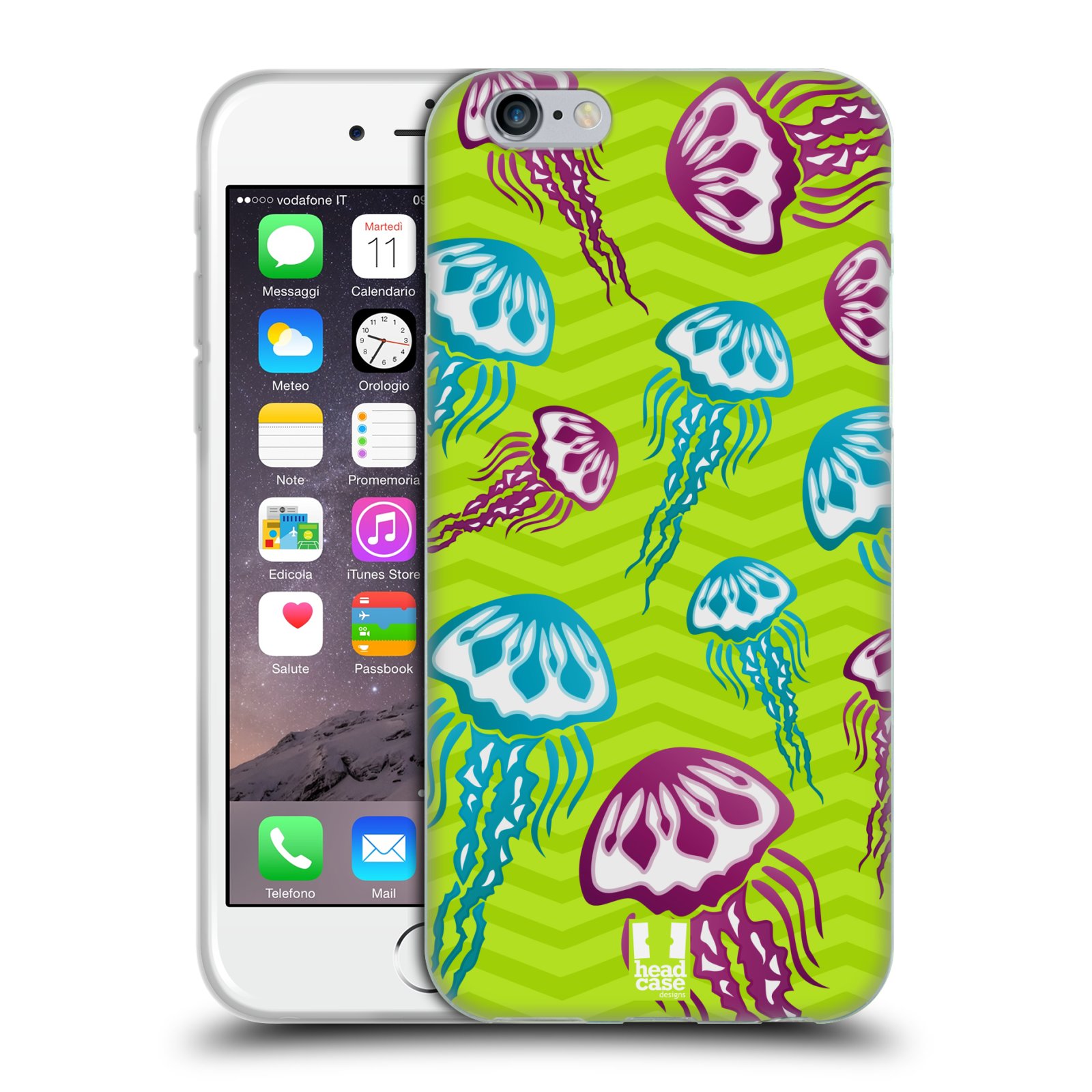 HEAD CASE silikonový obal na mobil Apple Iphone 6/6S vzor mořský živočich medůza