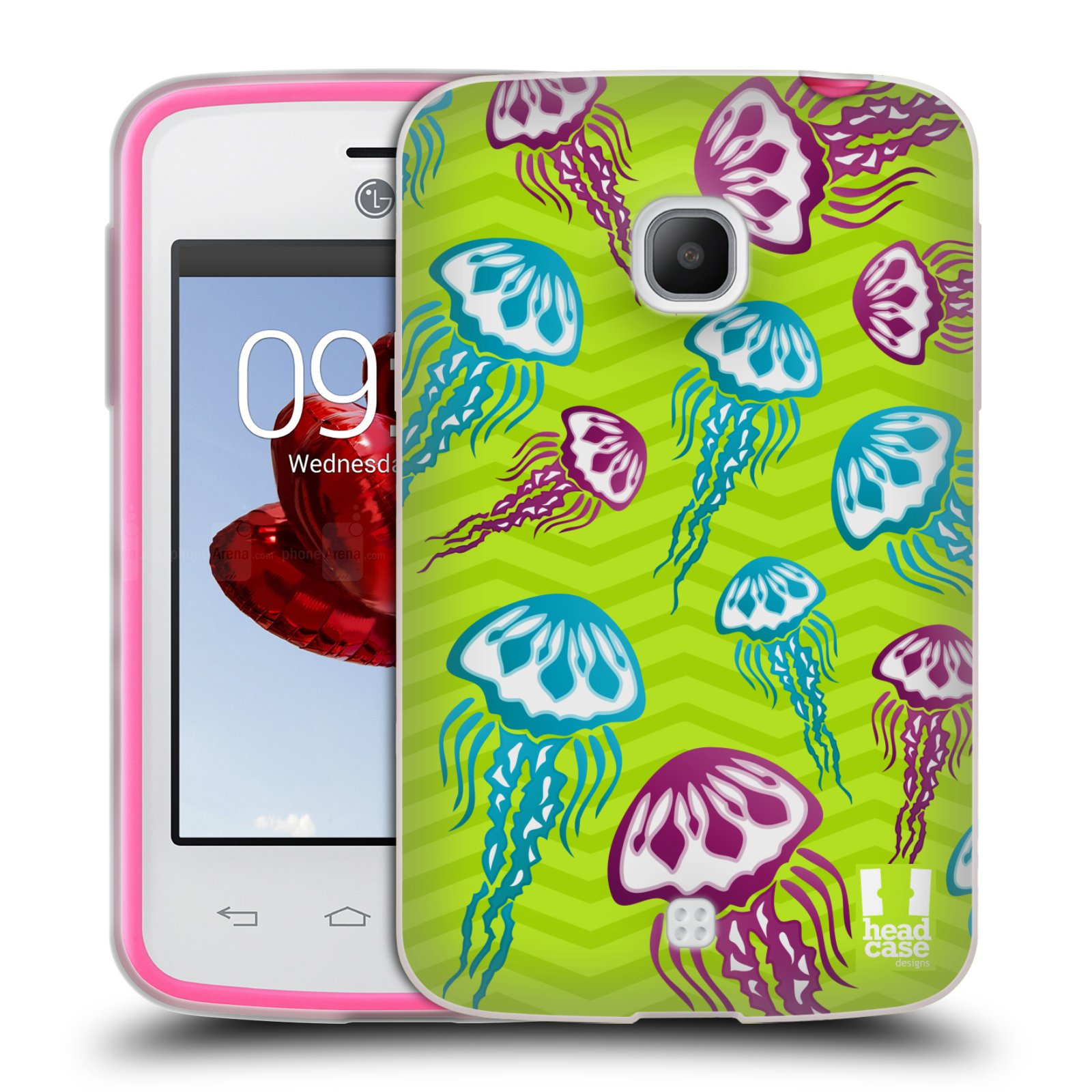 HEAD CASE silikonový obal na mobil LG L30 vzor mořský živočich medůza