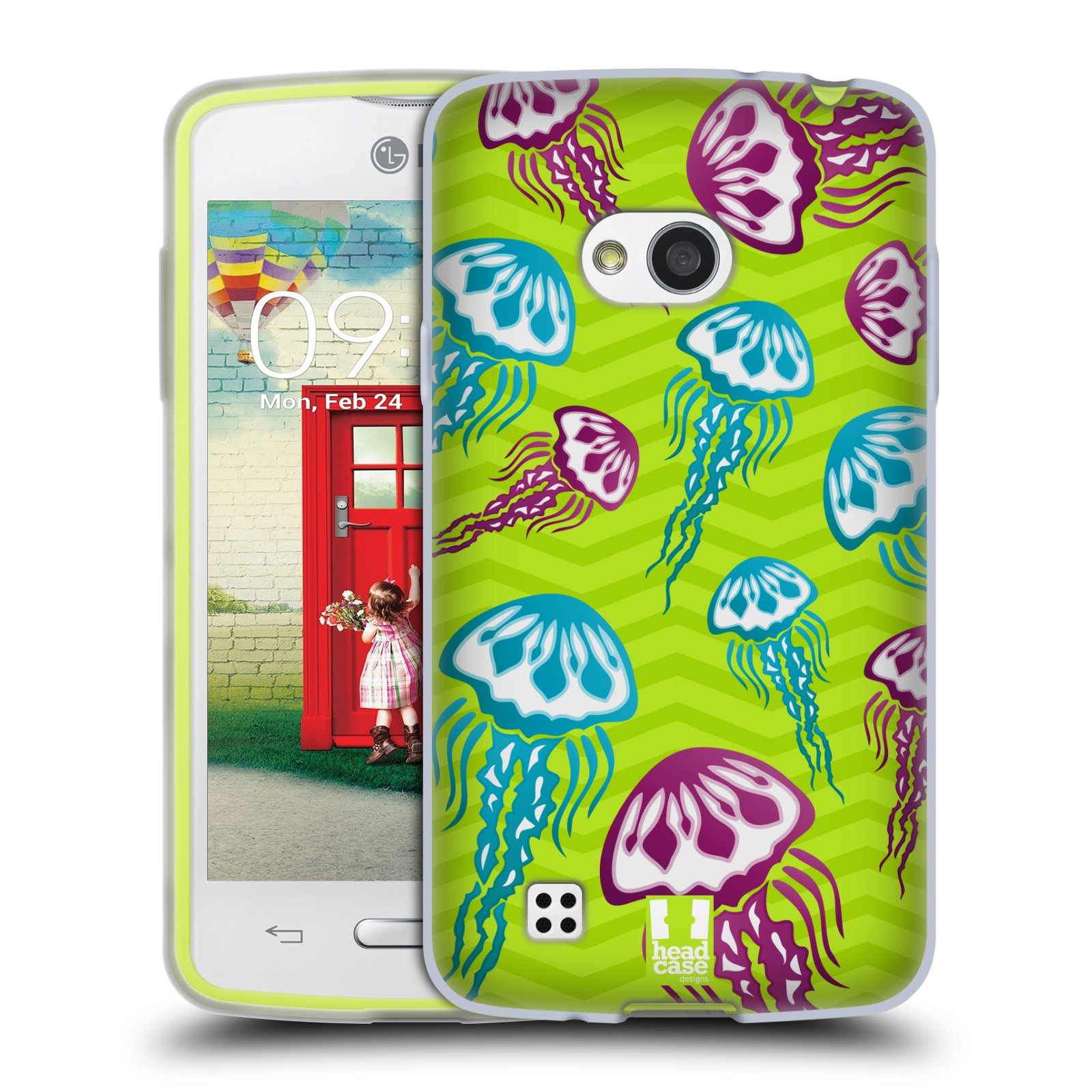 HEAD CASE silikonový obal na mobil LG L50 vzor mořský živočich medůza