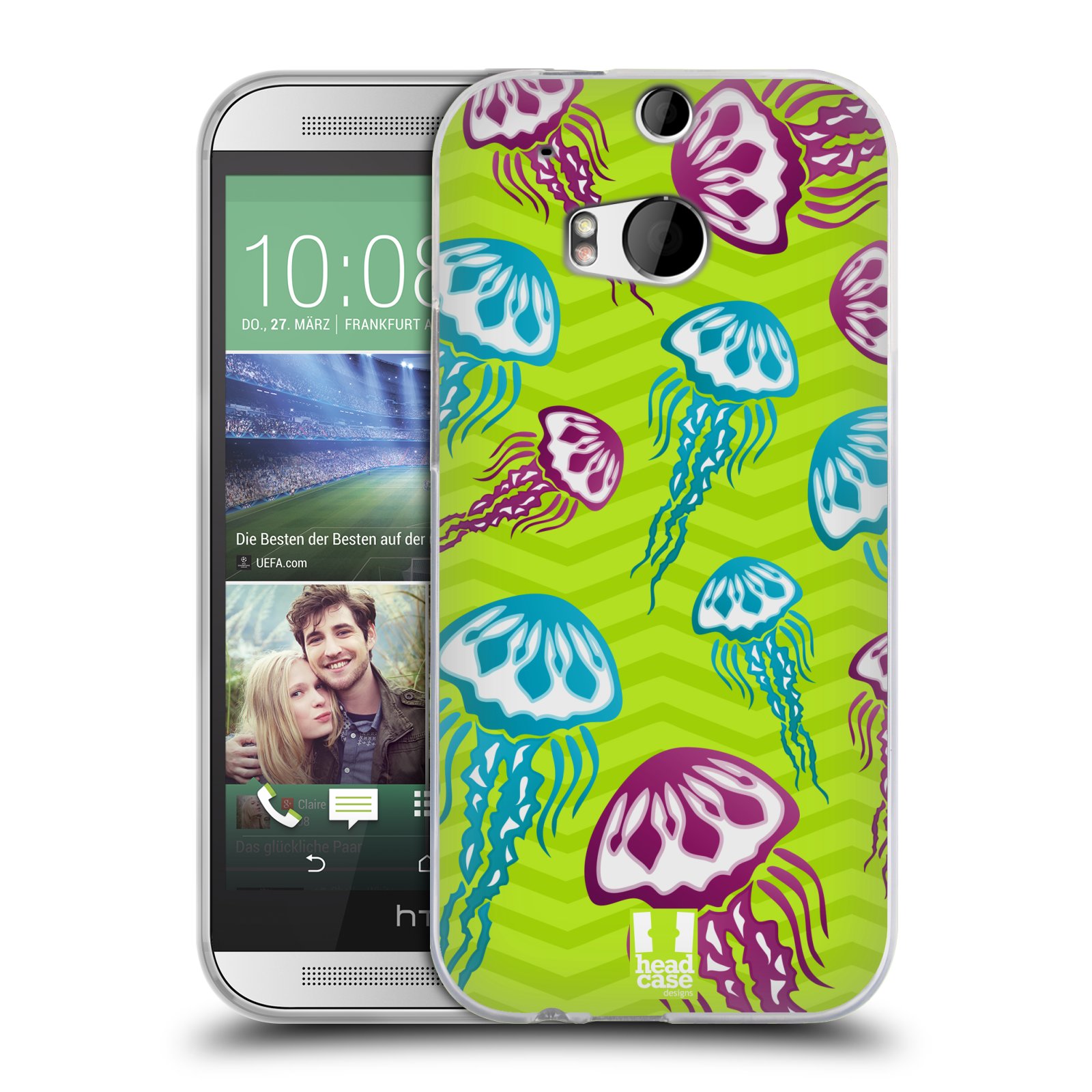 HEAD CASE silikonový obal na mobil HTC ONE (M8) vzor mořský živočich medůza