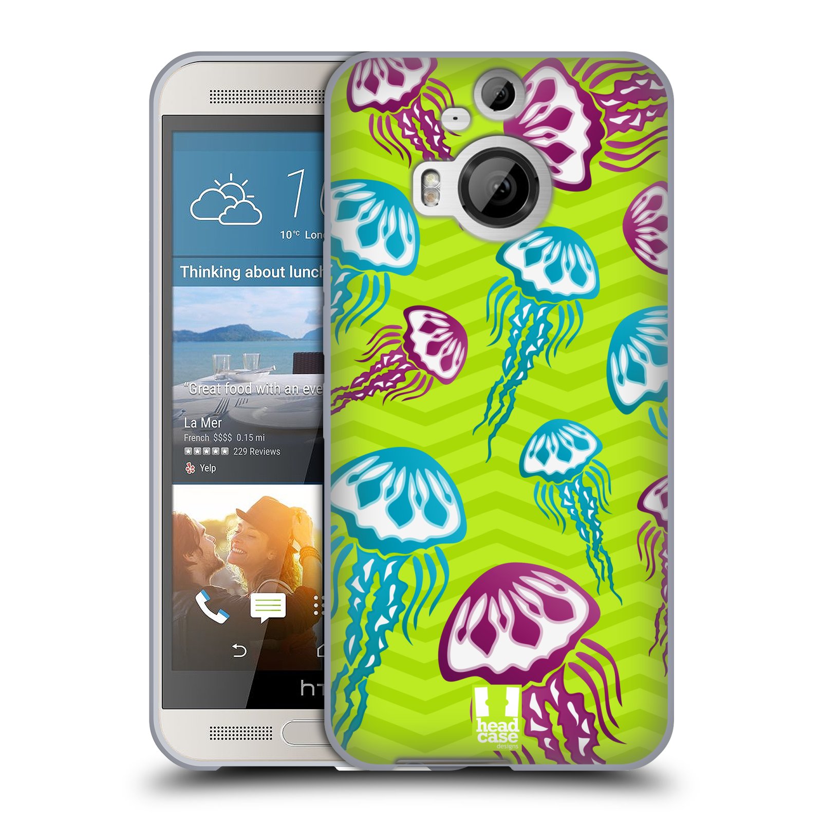 HEAD CASE silikonový obal na mobil HTC ONE M9+(PLUS) vzor mořský živočich medůza
