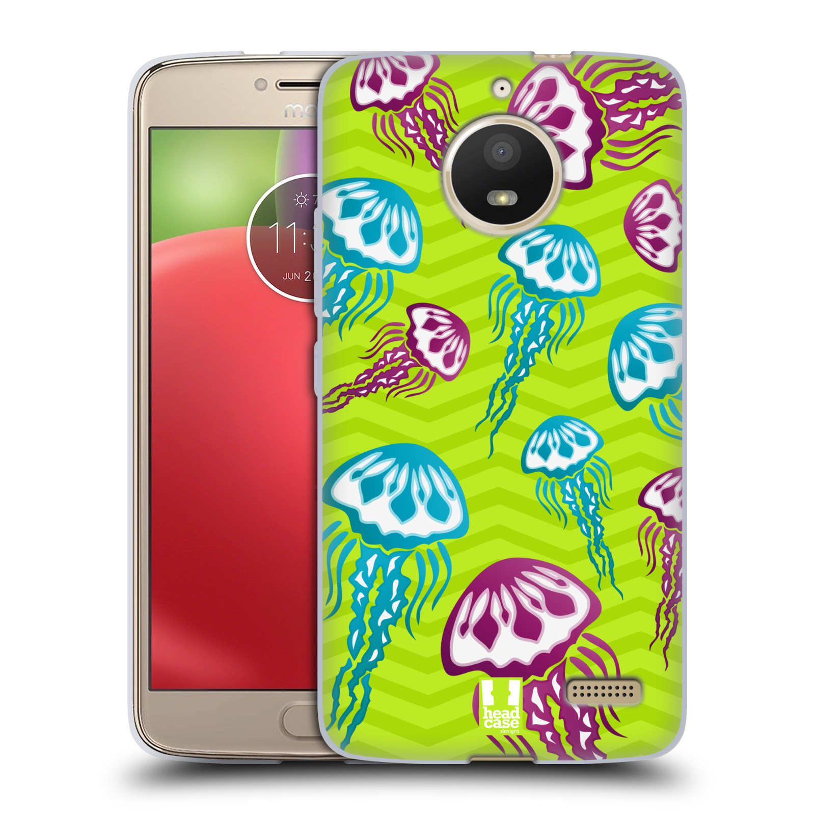 HEAD CASE silikonový obal na mobil Lenovo Moto E4 vzor mořský živočich medůza