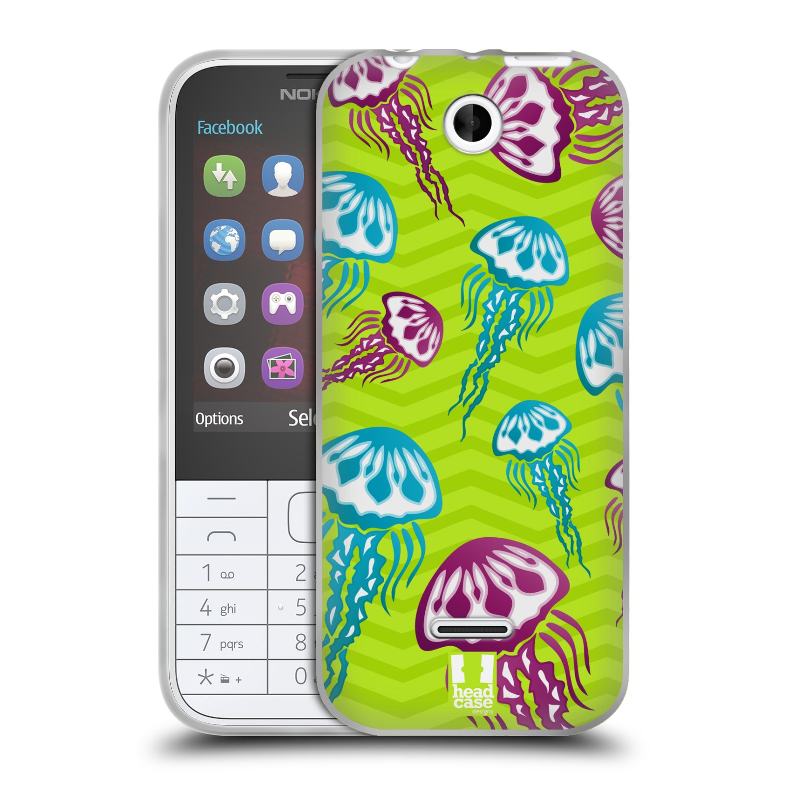 HEAD CASE silikonový obal na mobil NOKIA 225 / NOKIA 225 DUAL SIM vzor mořský živočich medůza