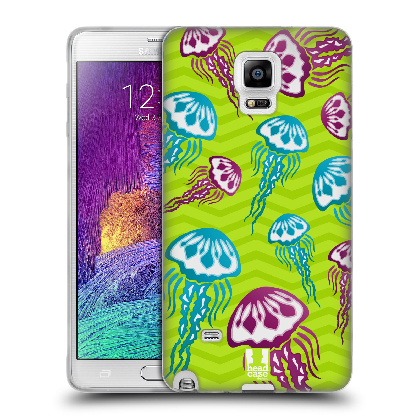 HEAD CASE silikonový obal na mobil Samsung Galaxy Note 4 (N910) vzor mořský živočich medůza