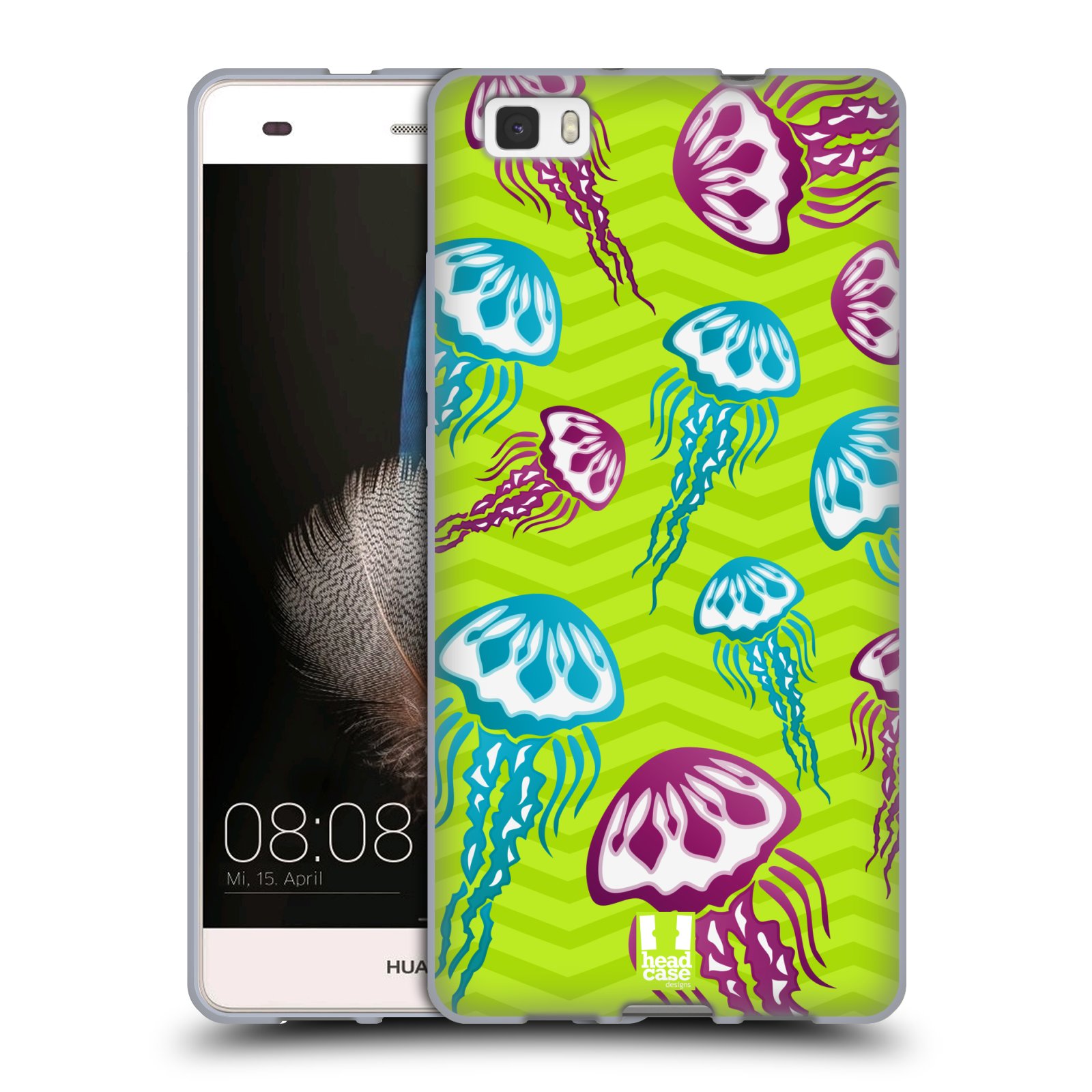 HEAD CASE silikonový obal na mobil HUAWEI P8 LITE vzor mořský živočich medůza