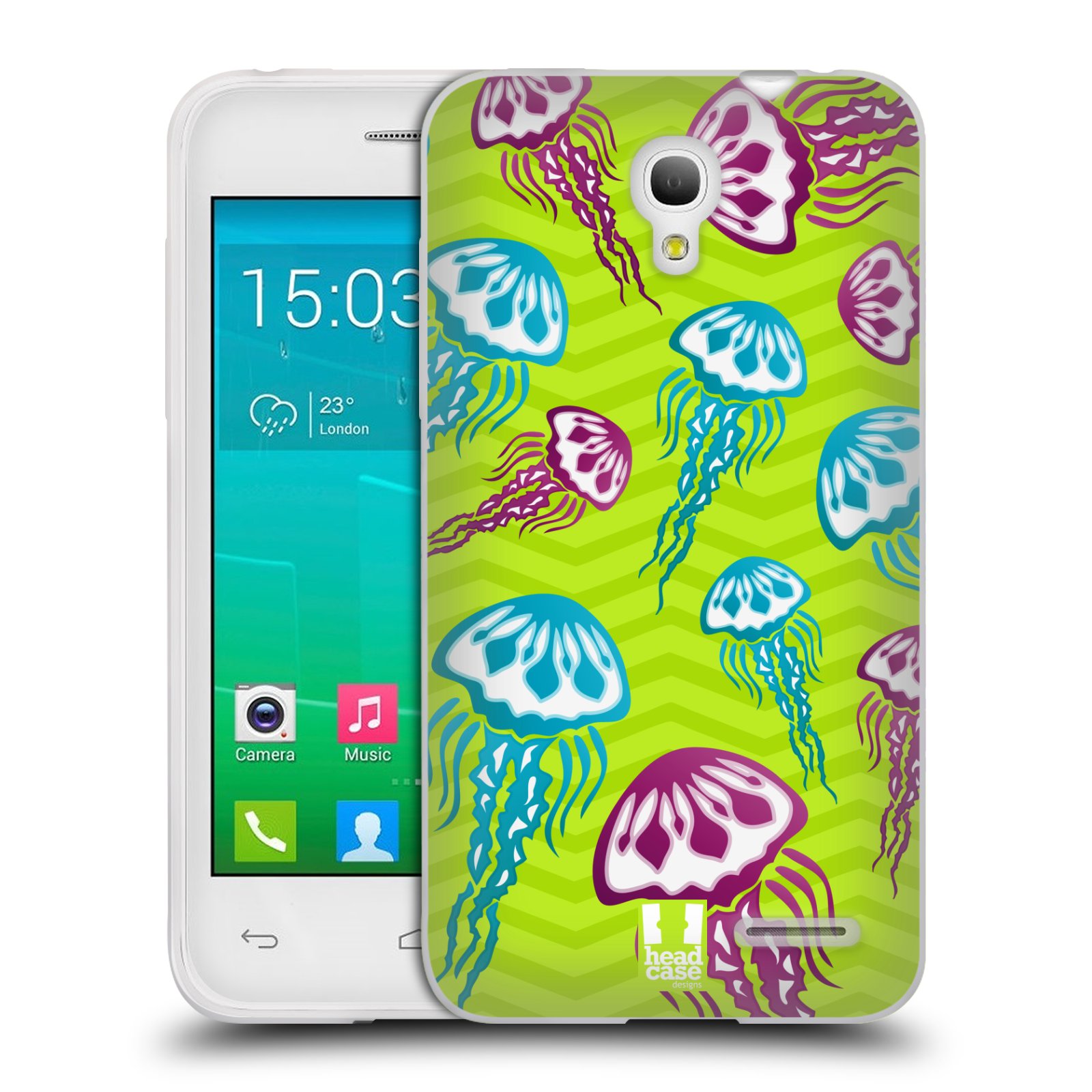 HEAD CASE silikonový obal na mobil Alcatel POP S3 OT-5050Y vzor mořský živočich medůza