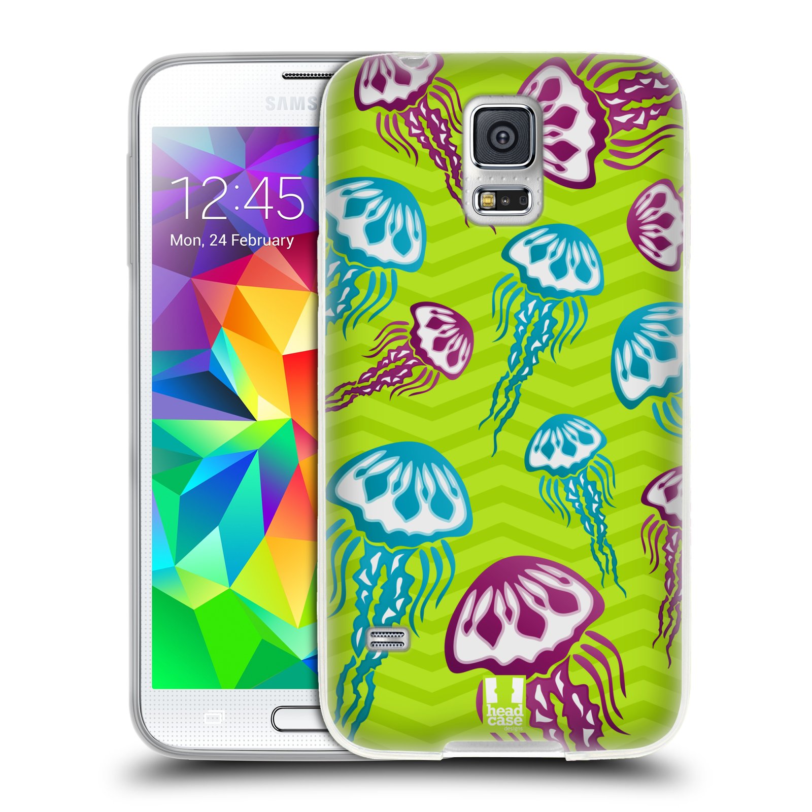 HEAD CASE silikonový obal na mobil Samsung Galaxy S5/S5 NEO vzor mořský živočich medůza
