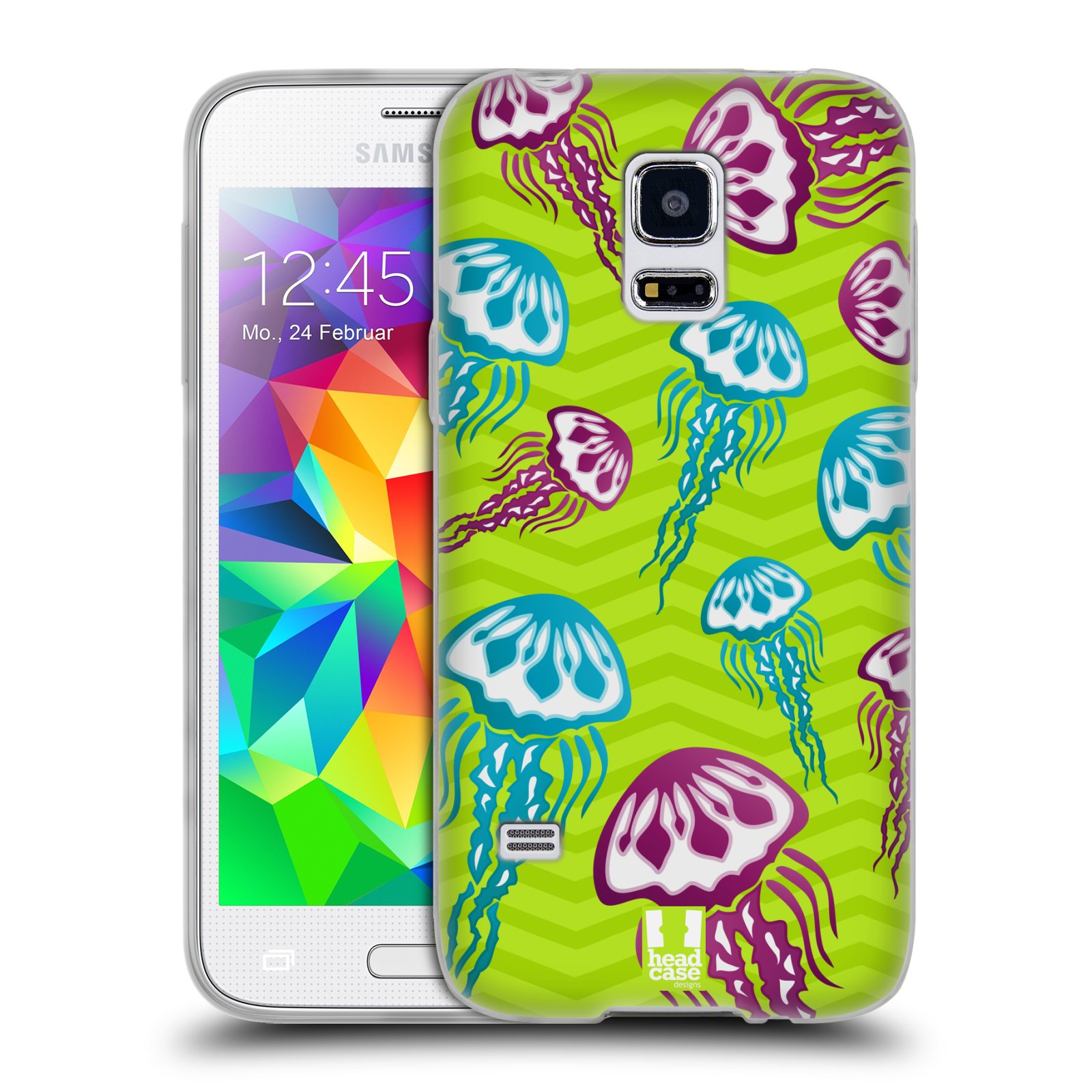 HEAD CASE silikonový obal na mobil Samsung Galaxy S5 MINI vzor mořský živočich medůza