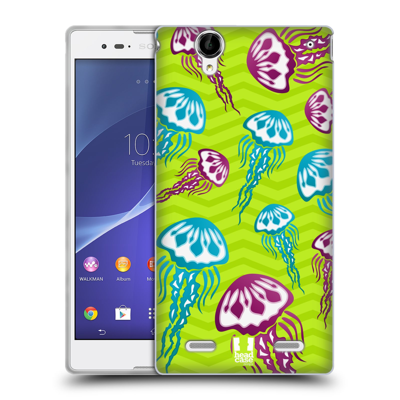HEAD CASE silikonový obal na mobil Sony Xperia T2 Ultra/T2 Ultra DUAL SIM vzor mořský živočich medůza