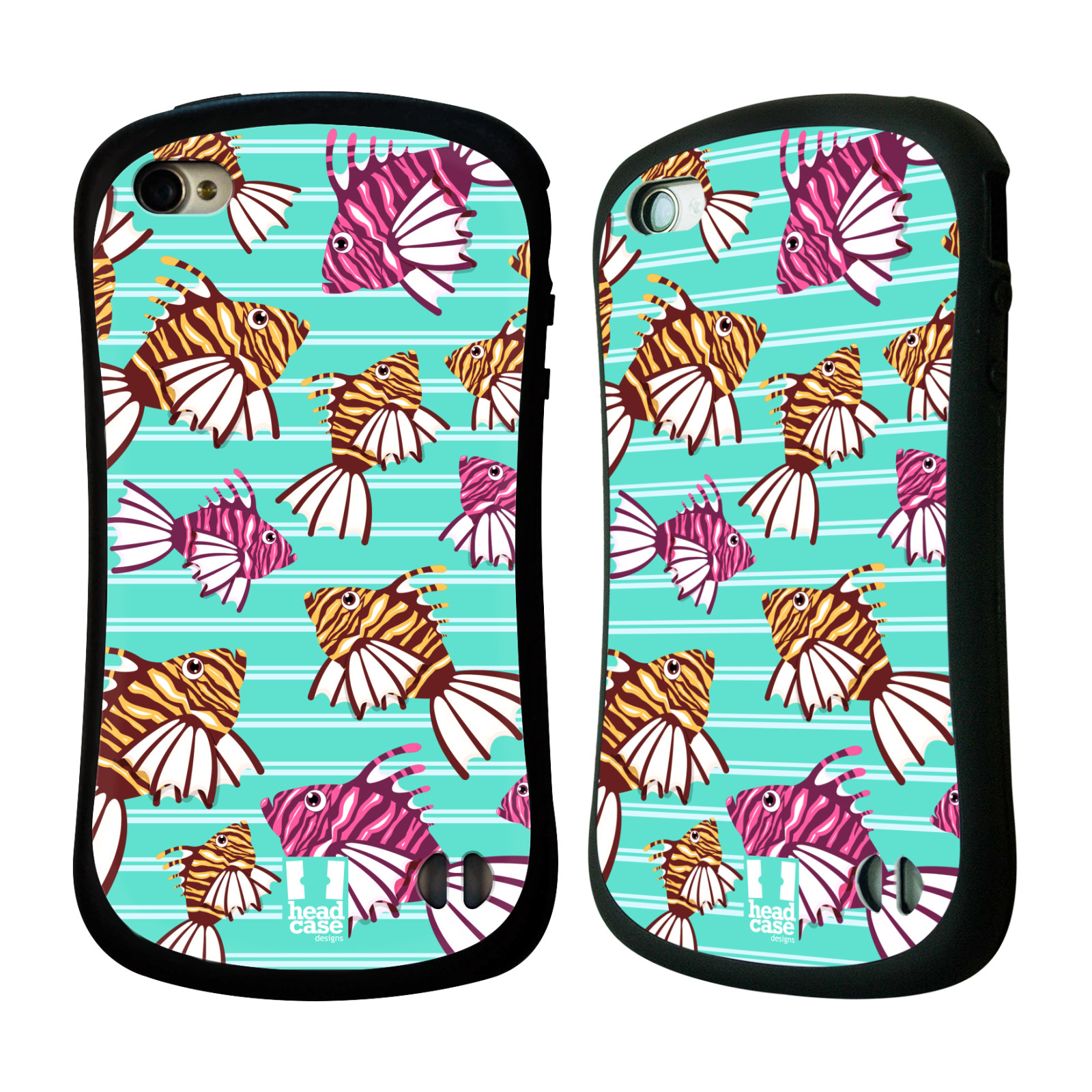 HEAD CASE silikon/plast odolný obal na mobil Apple Iphone 4/4S vzor mořský živočich ryba
