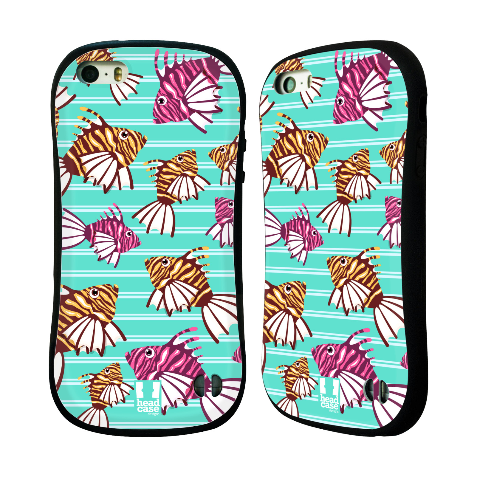HEAD CASE silikon/plast odolný obal na mobil Apple Iphone 5/5S vzor mořský živočich ryba