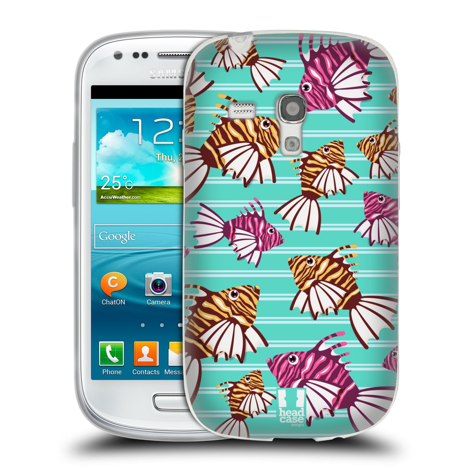 HEAD CASE silikonový obal na mobil Samsung Galaxy S3 MINI i8190 vzor mořský živočich ryba