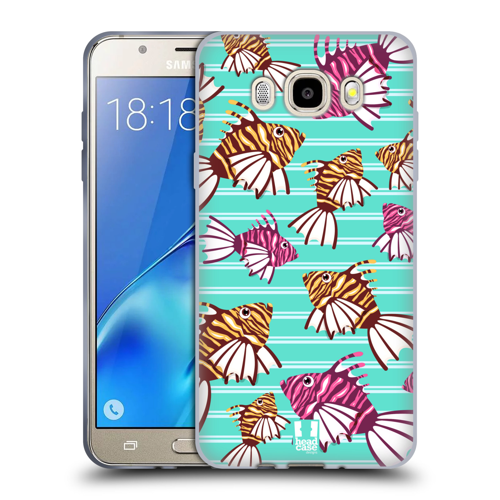 HEAD CASE silikonový obal, kryt na mobil Samsung Galaxy J5 2016, J510, J510F, (J510F DUAL SIM) vzor mořský živočich ryba