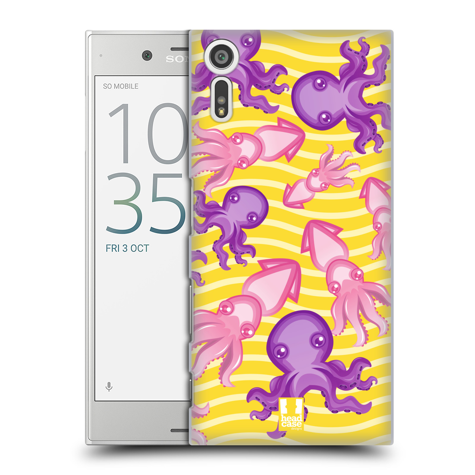 HEAD CASE plastový obal na mobil Sony Xperia XZ vzor mořský živočich chobotnice