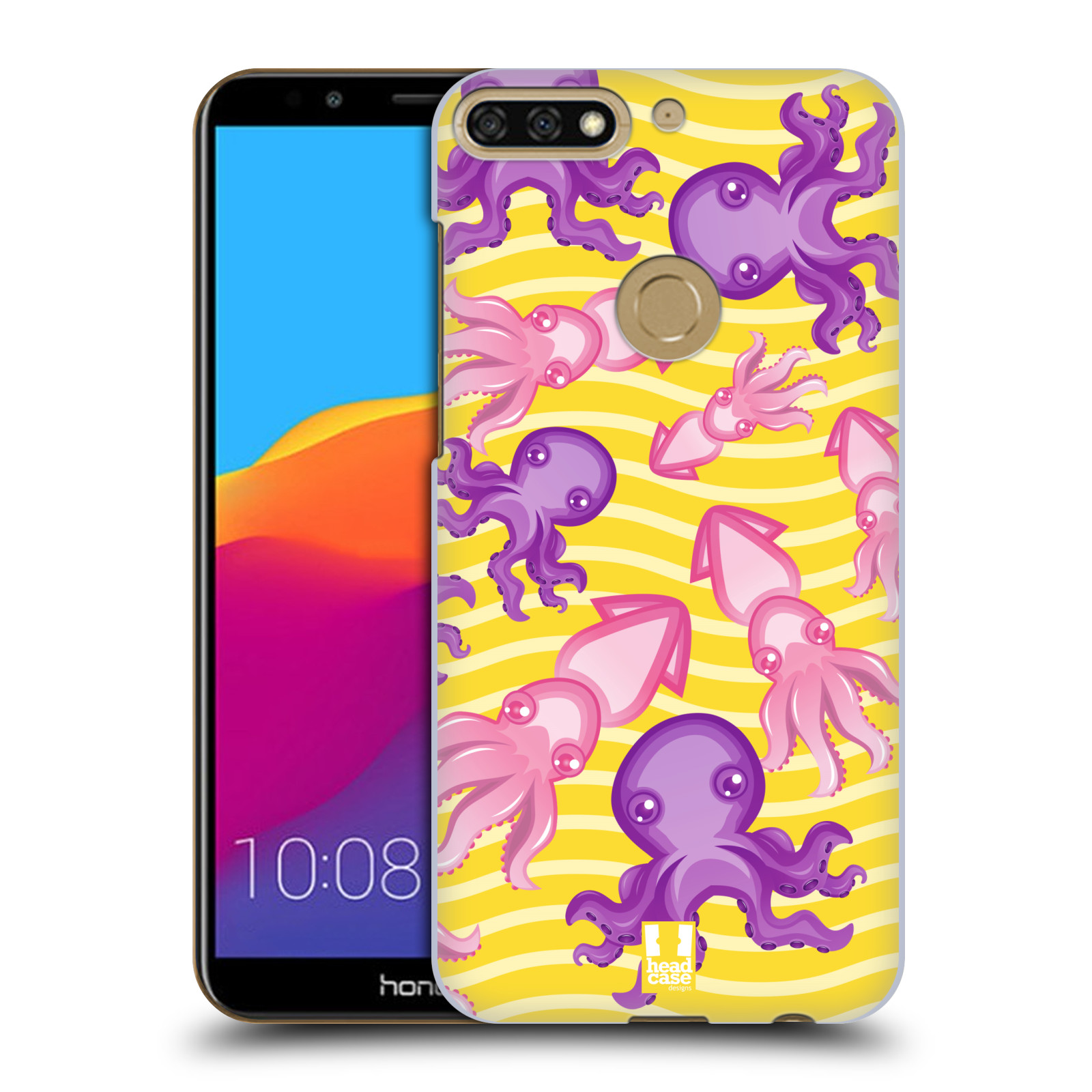 HEAD CASE plastový obal na mobil Honor 7c vzor mořský živočich chobotnice