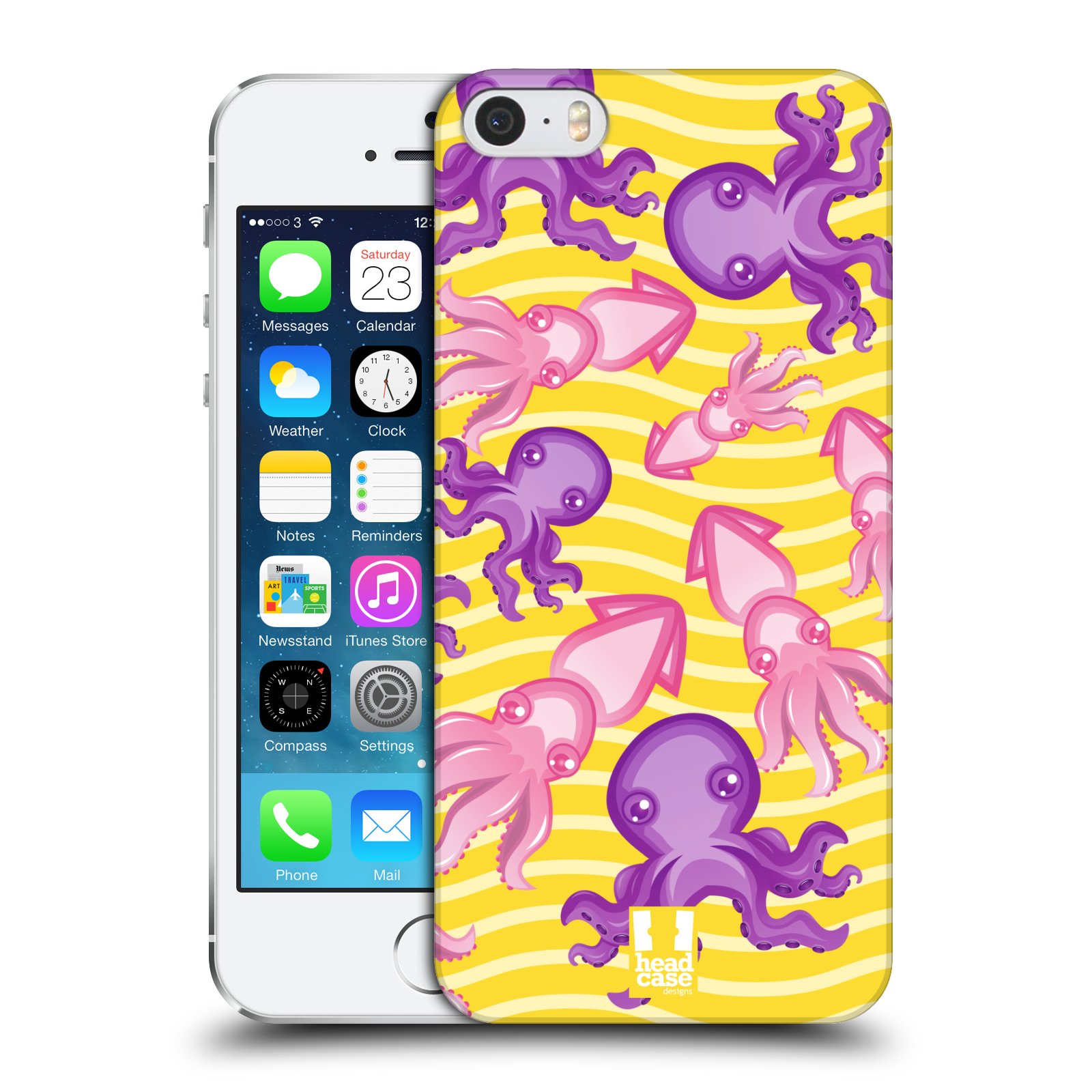Plastové pouzdro pro mobil Apple Iphone 5 / 5S / SE vzor mořský živočich chobotnice