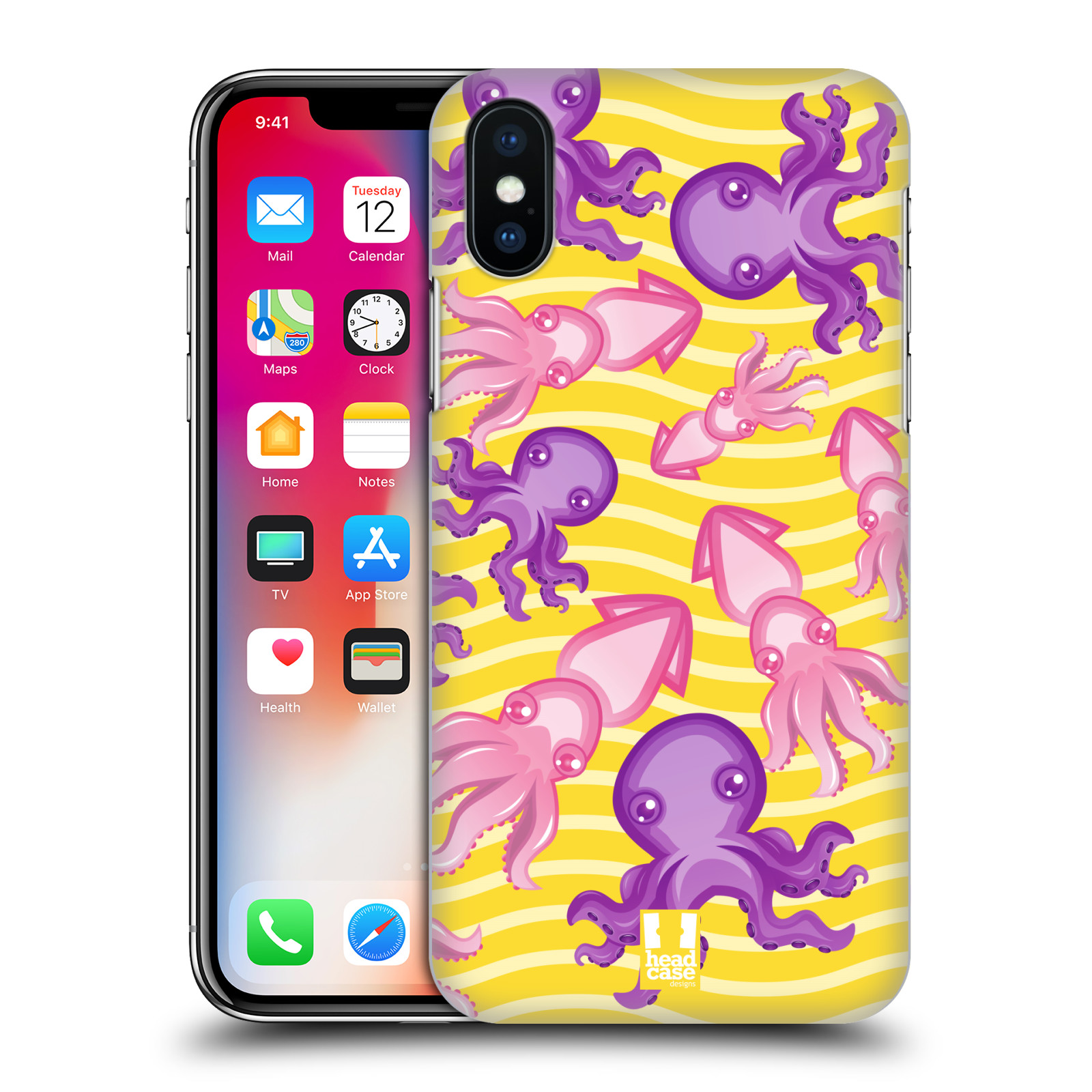 HEAD CASE plastový obal na mobil Apple Iphone X / XS vzor mořský živočich chobotnice