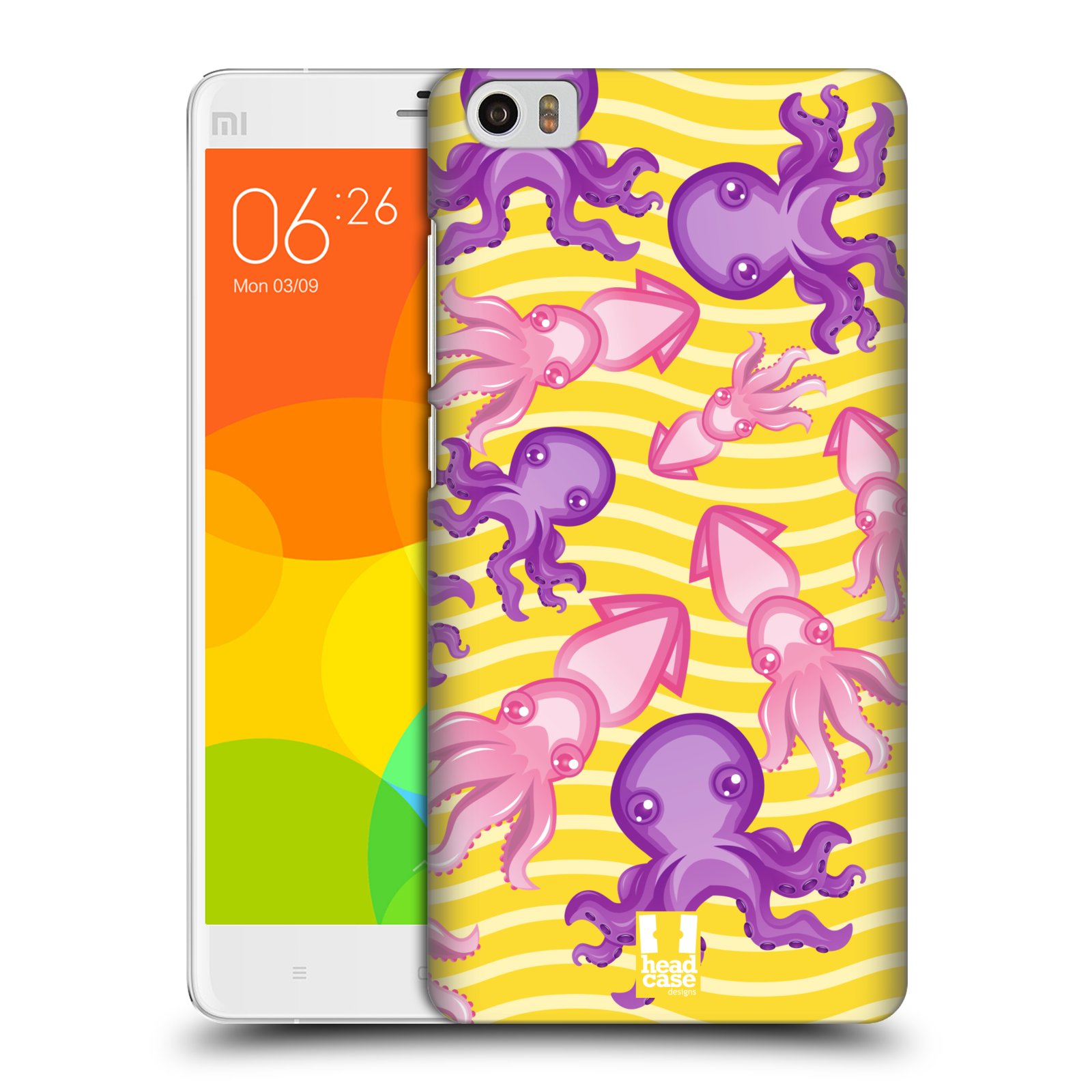 HEAD CASE pevný plastový obal na mobil XIAOMI Mi Note vzor mořský živočich chobotnice