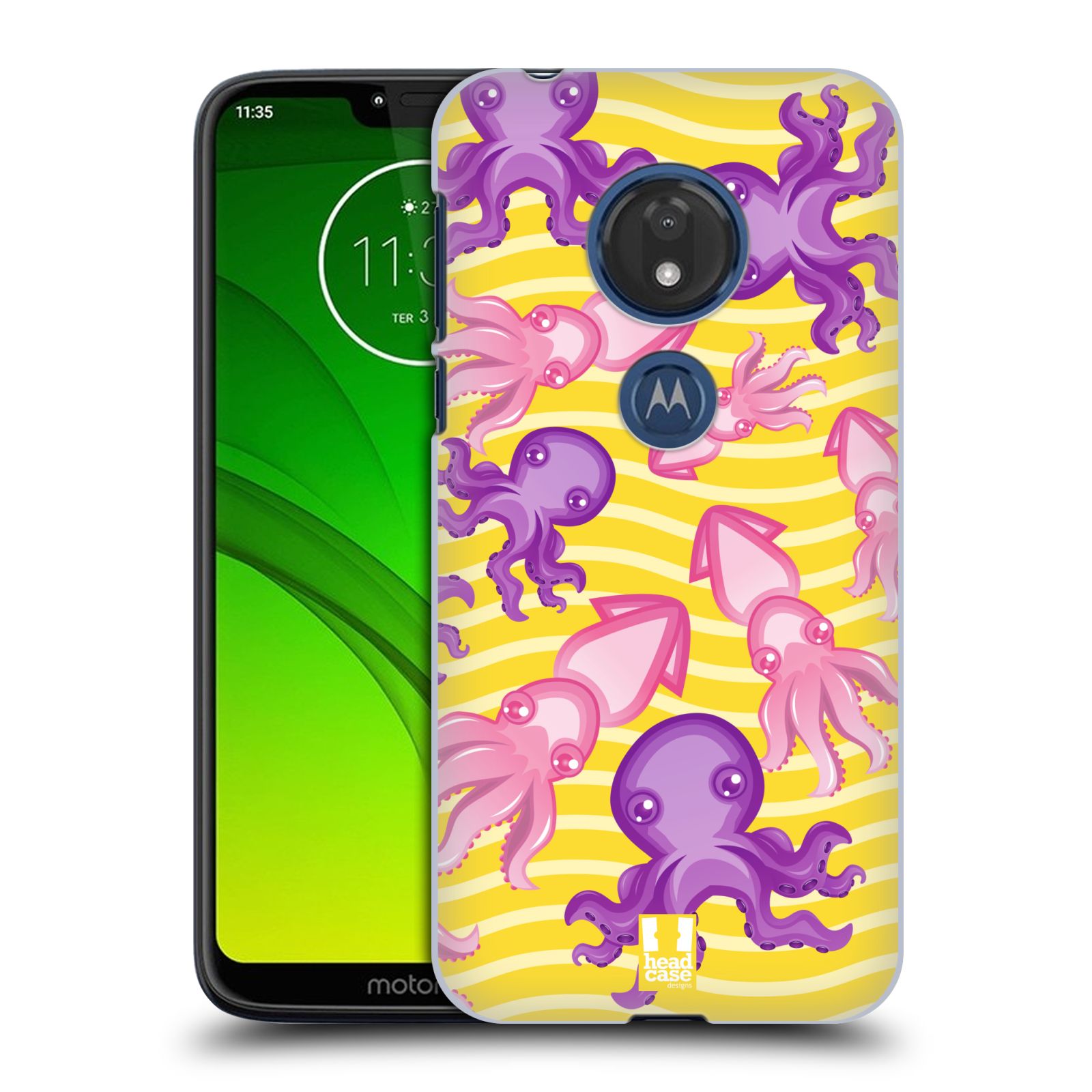 Pouzdro na mobil Motorola Moto G7 Play vzor mořský živočich chobotnice