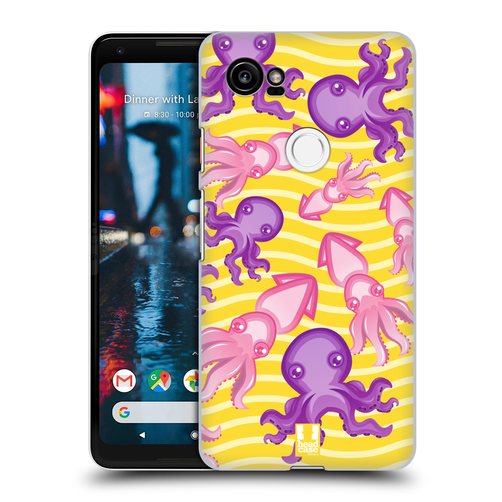 HEAD CASE plastový obal na mobil Google Pixel 2 XL vzor mořský živočich chobotnice