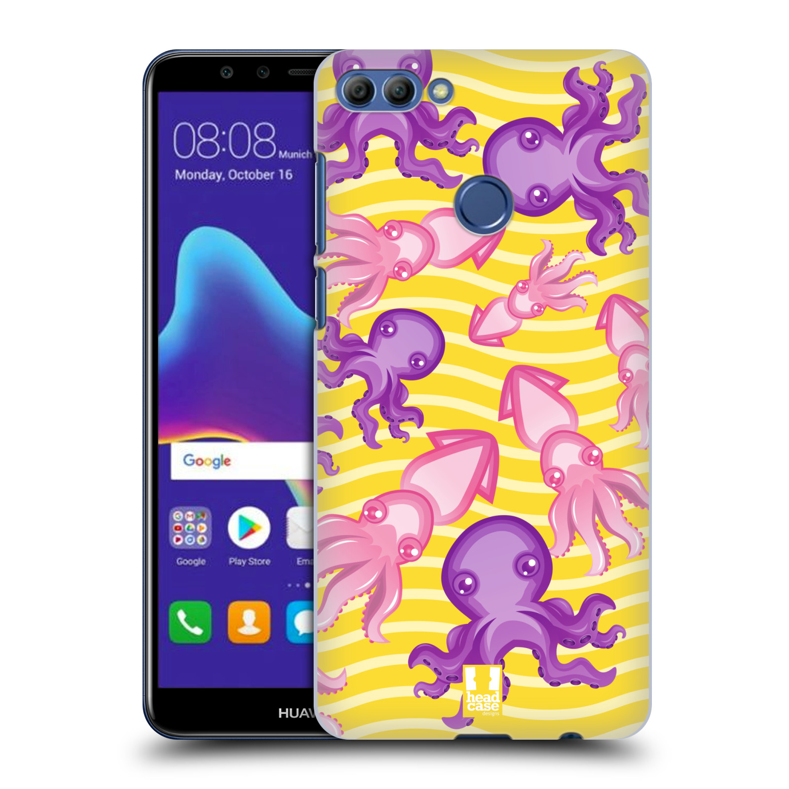 HEAD CASE plastový obal na mobil Huawei Y9 2018 vzor mořský živočich chobotnice