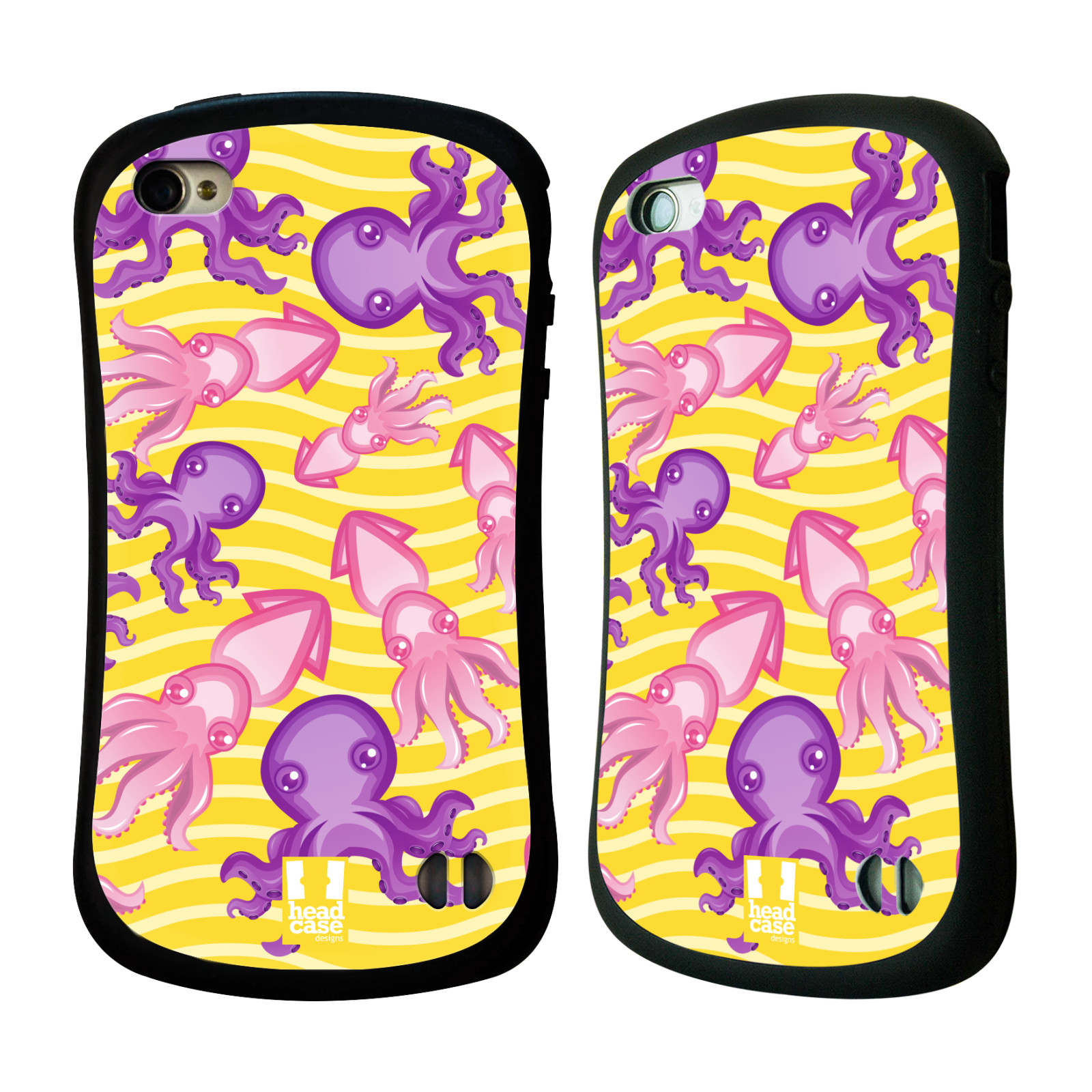 HEAD CASE silikon/plast odolný obal na mobil Apple Iphone 4/4S vzor mořský živočich chobotnice