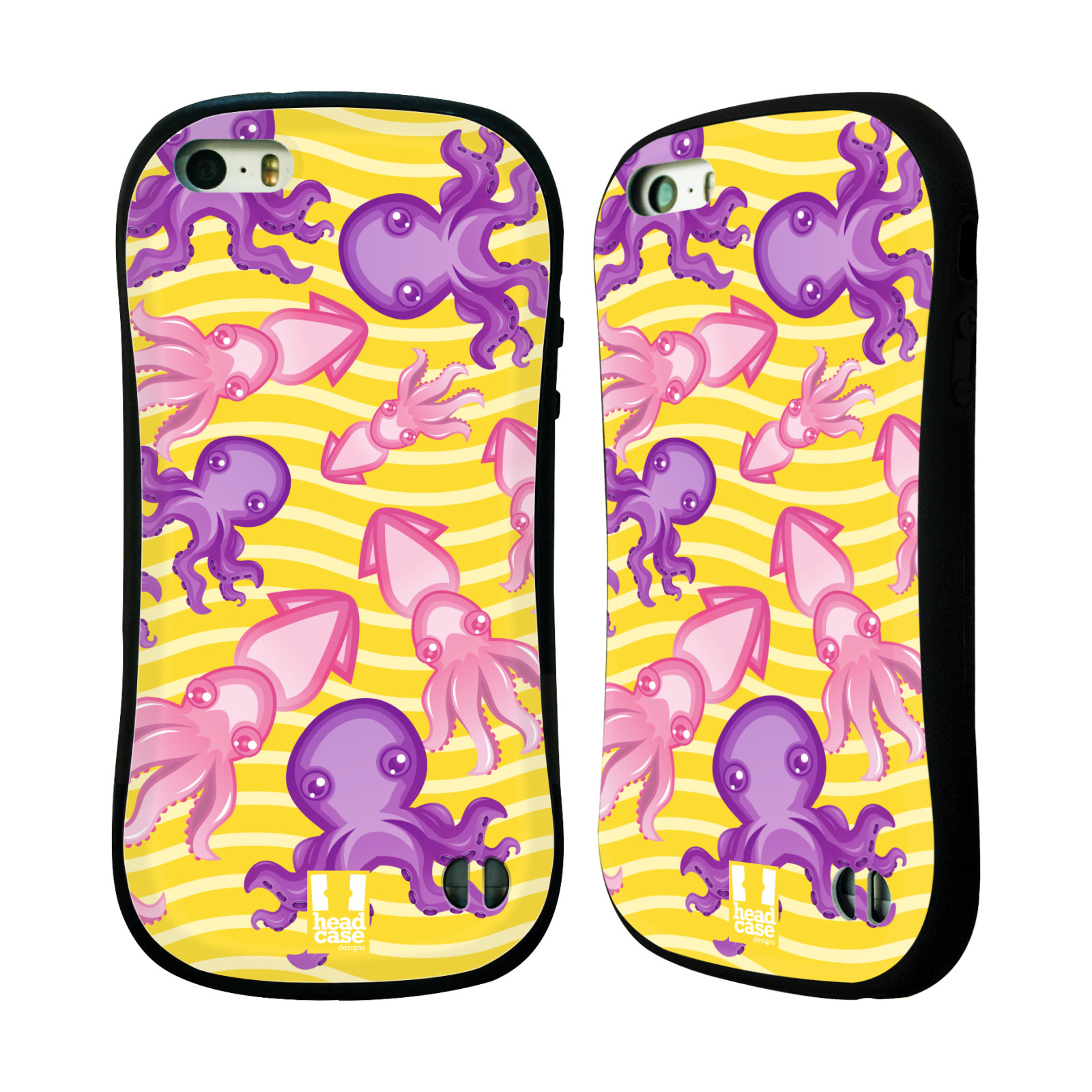 HEAD CASE silikon/plast odolný obal na mobil Apple Iphone 5/5S vzor mořský živočich chobotnice