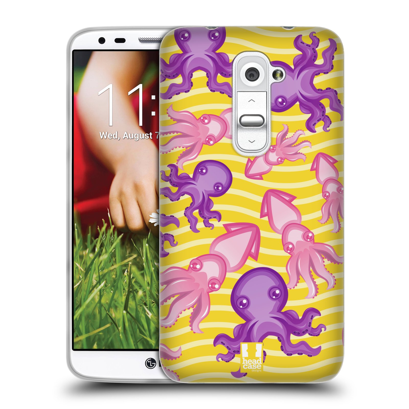 HEAD CASE silikonový obal na mobil LG G2 vzor mořský živočich chobotnice